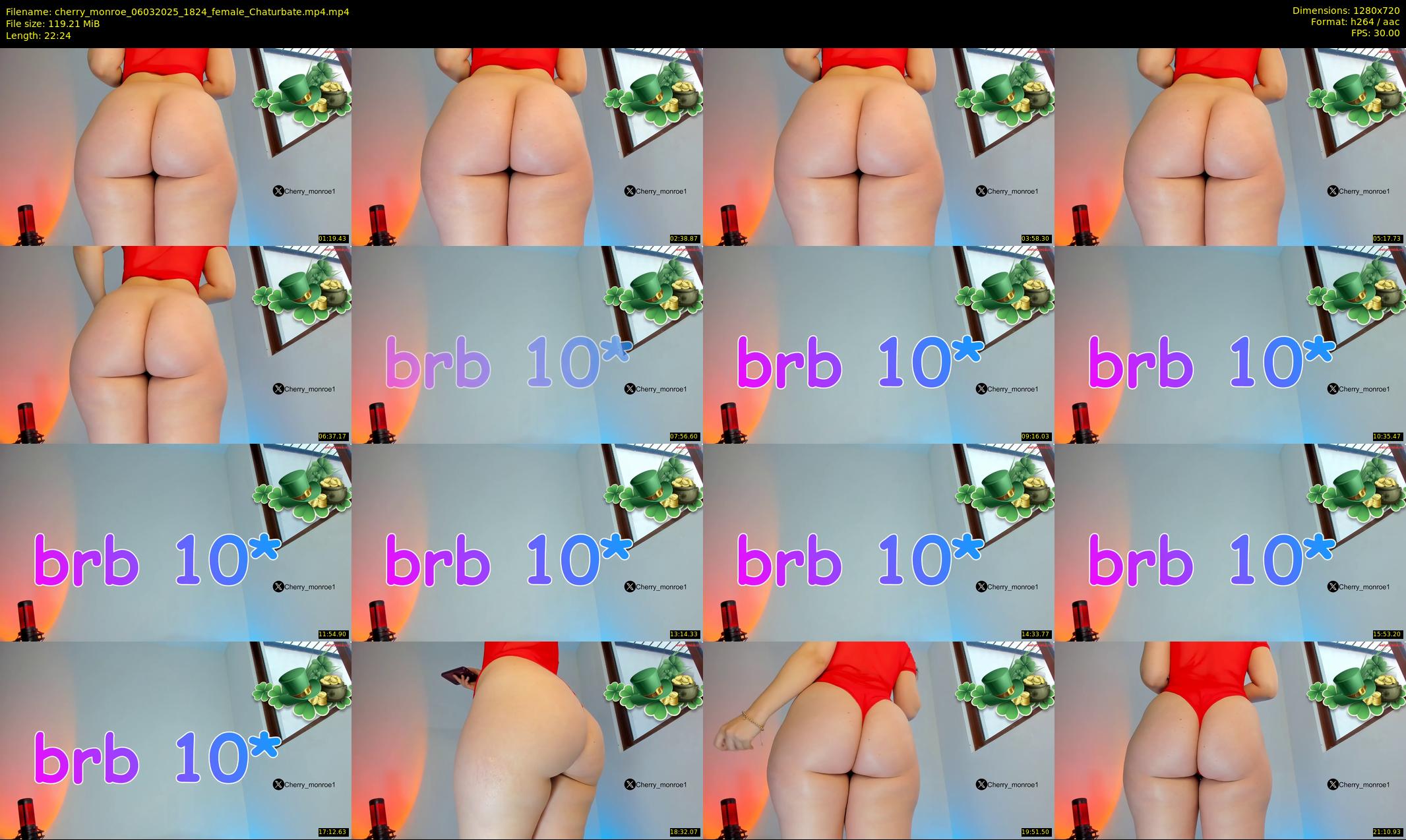 cherry_monroe — 23 minute Chaturbate female cam show recording, 720p, Mar 6, 2025