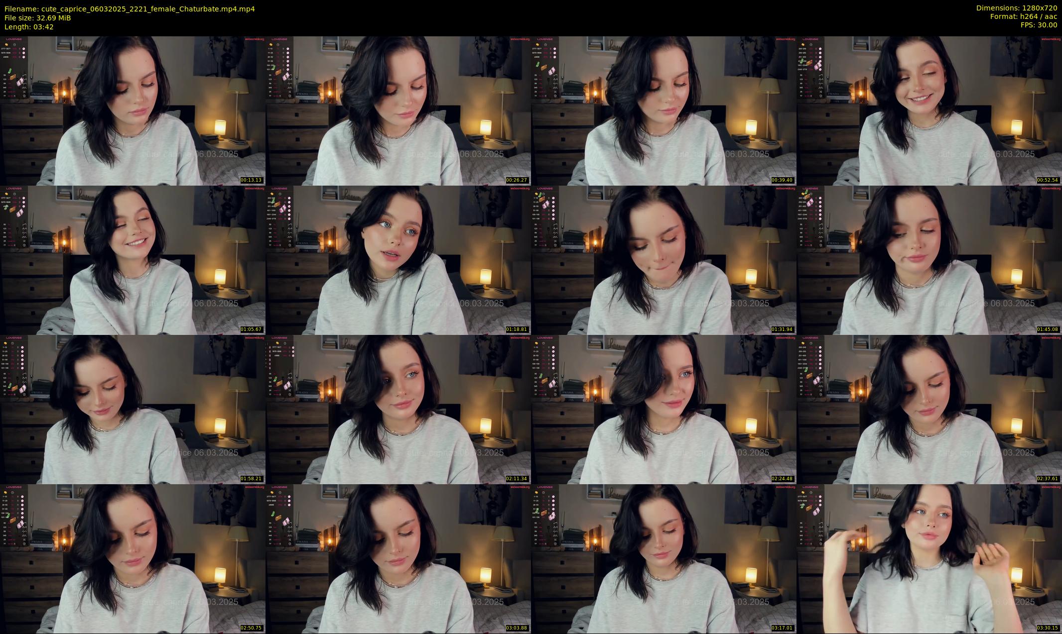 cute_caprice — 4 minute Chaturbate female cam show recording, 720p, Mar 6, 2025