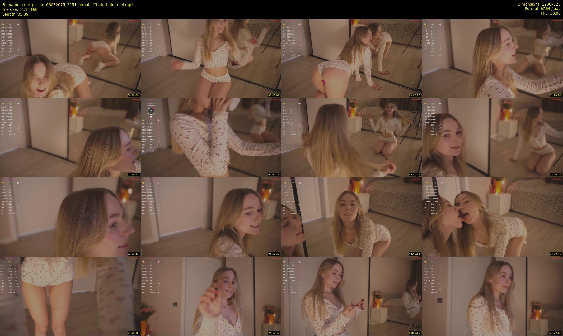 cute_pie_an — 6 minute Chaturbate female cam show recording, 720p, Mar 6, 2025