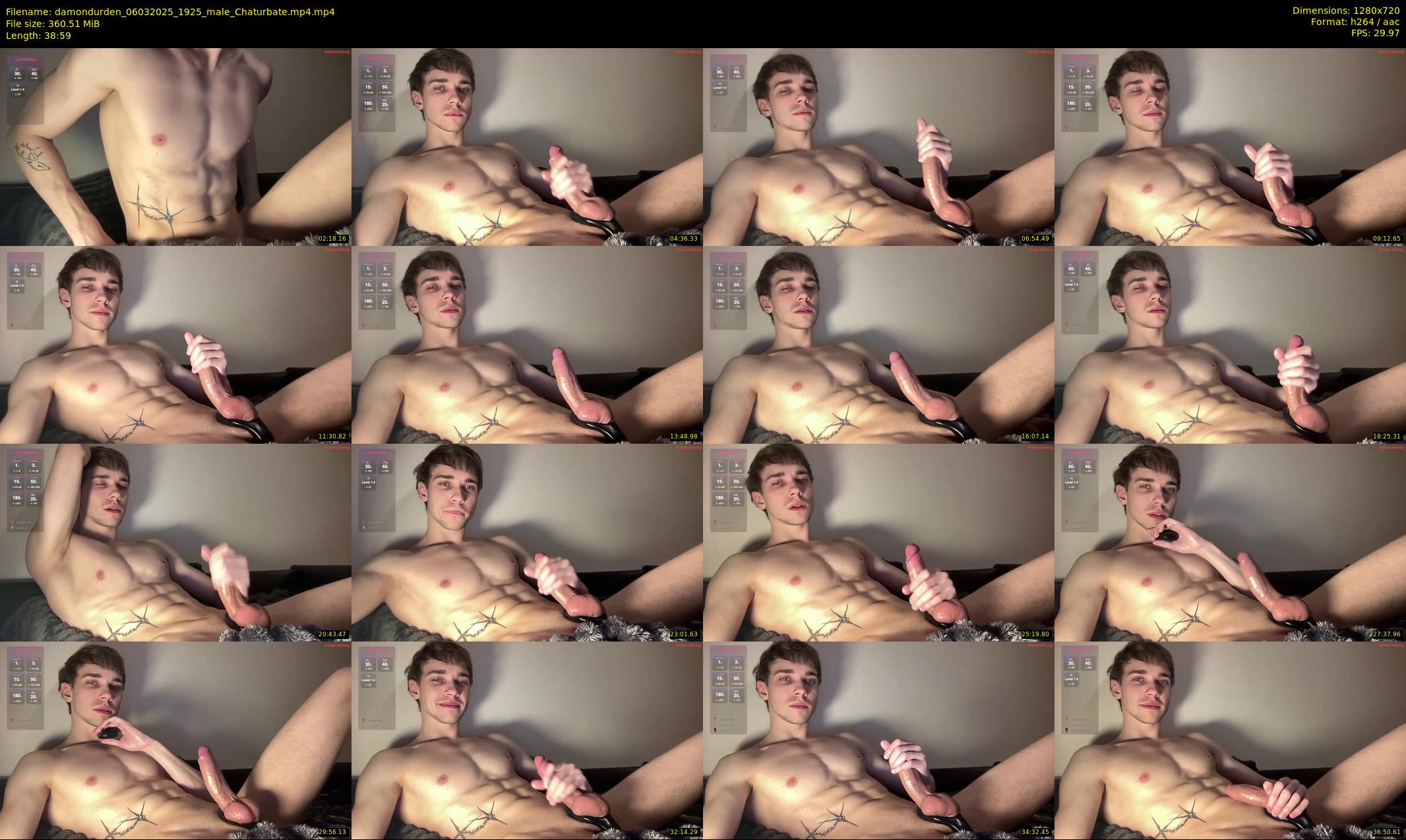 damondurden — 39 minute Chaturbate male cam show recording, 720p, Mar 6, 2025