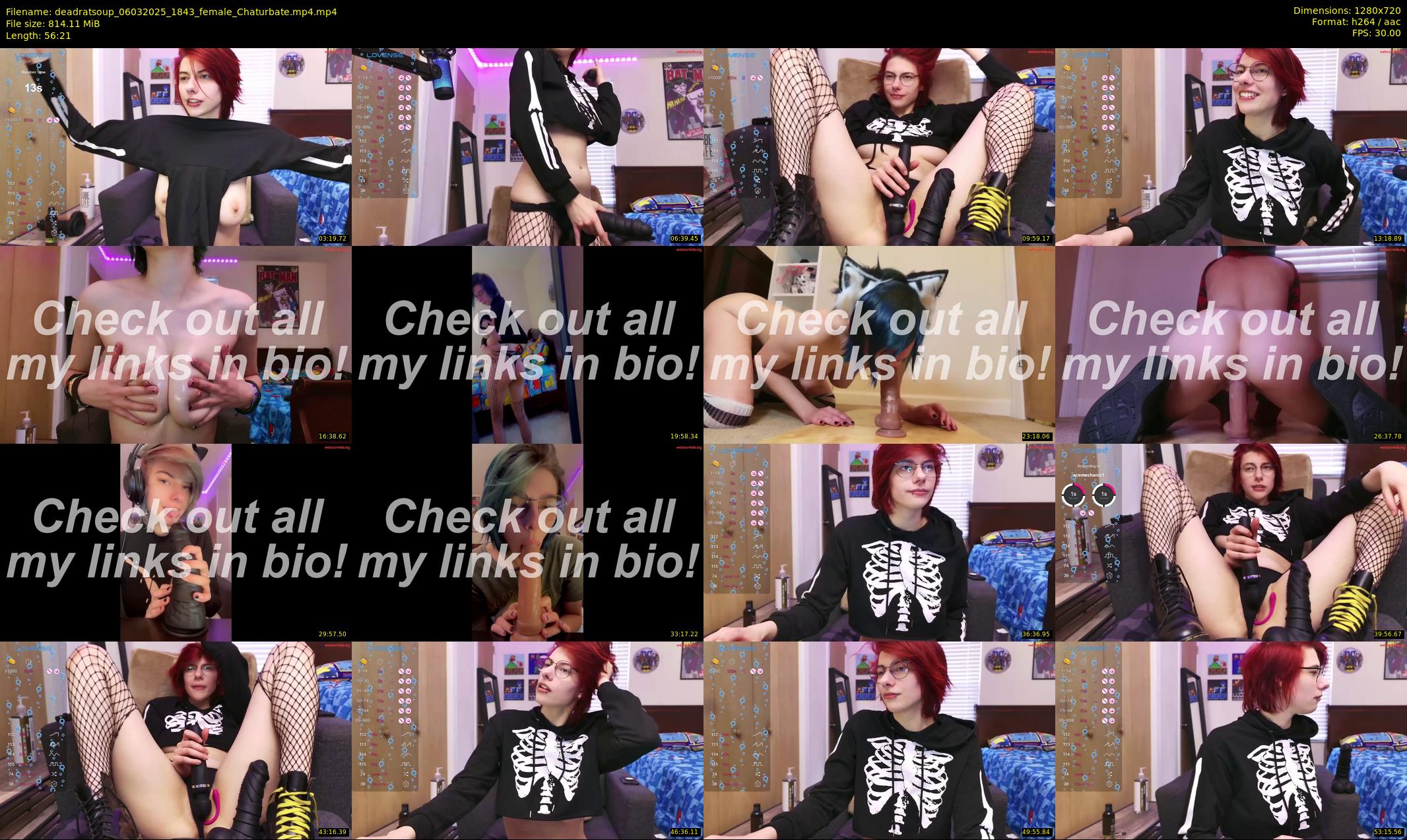 deadratsoup — 57 minute Chaturbate female cam show recording, 720p, Mar 6, 2025