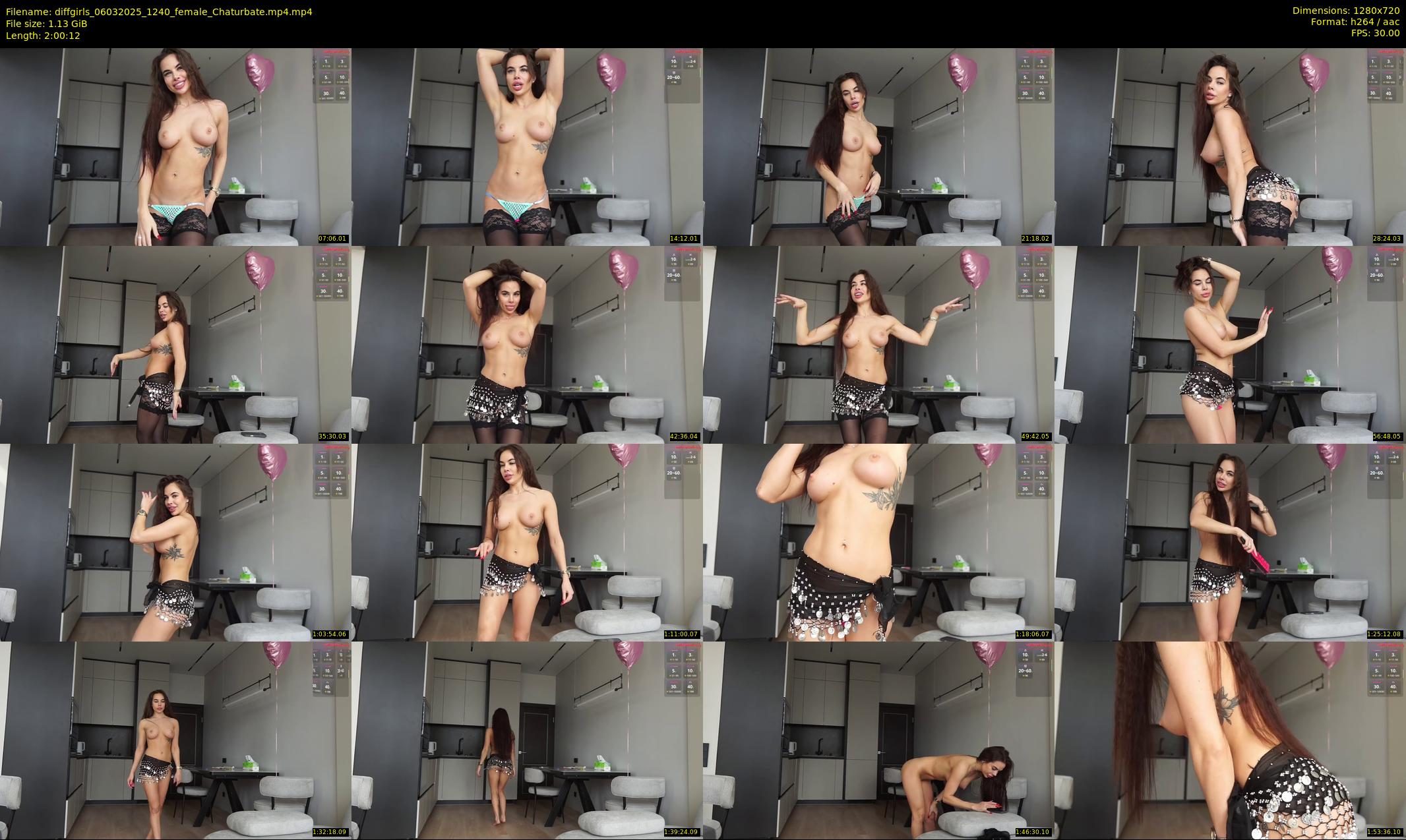diffgirls — 121 minute Chaturbate female cam show recording, 720p, Mar 6, 2025
