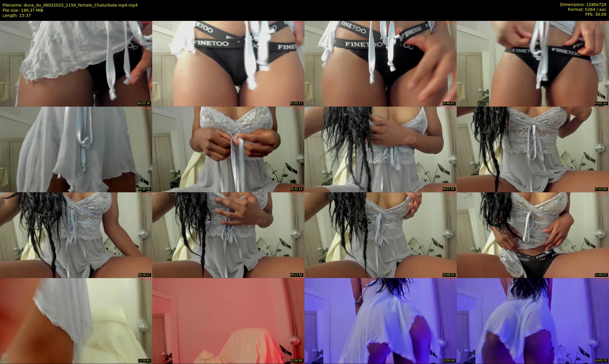 duna_du — 16 minute Chaturbate female cam show recording, 720p, Mar 6, 2025