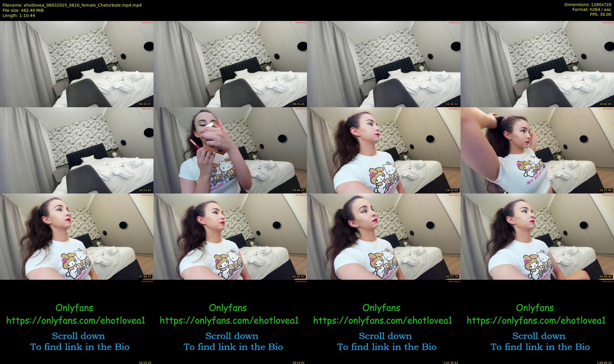 ehotlovea — 71 minute Chaturbate female cam show recording, 720p, Mar 6, 2025
