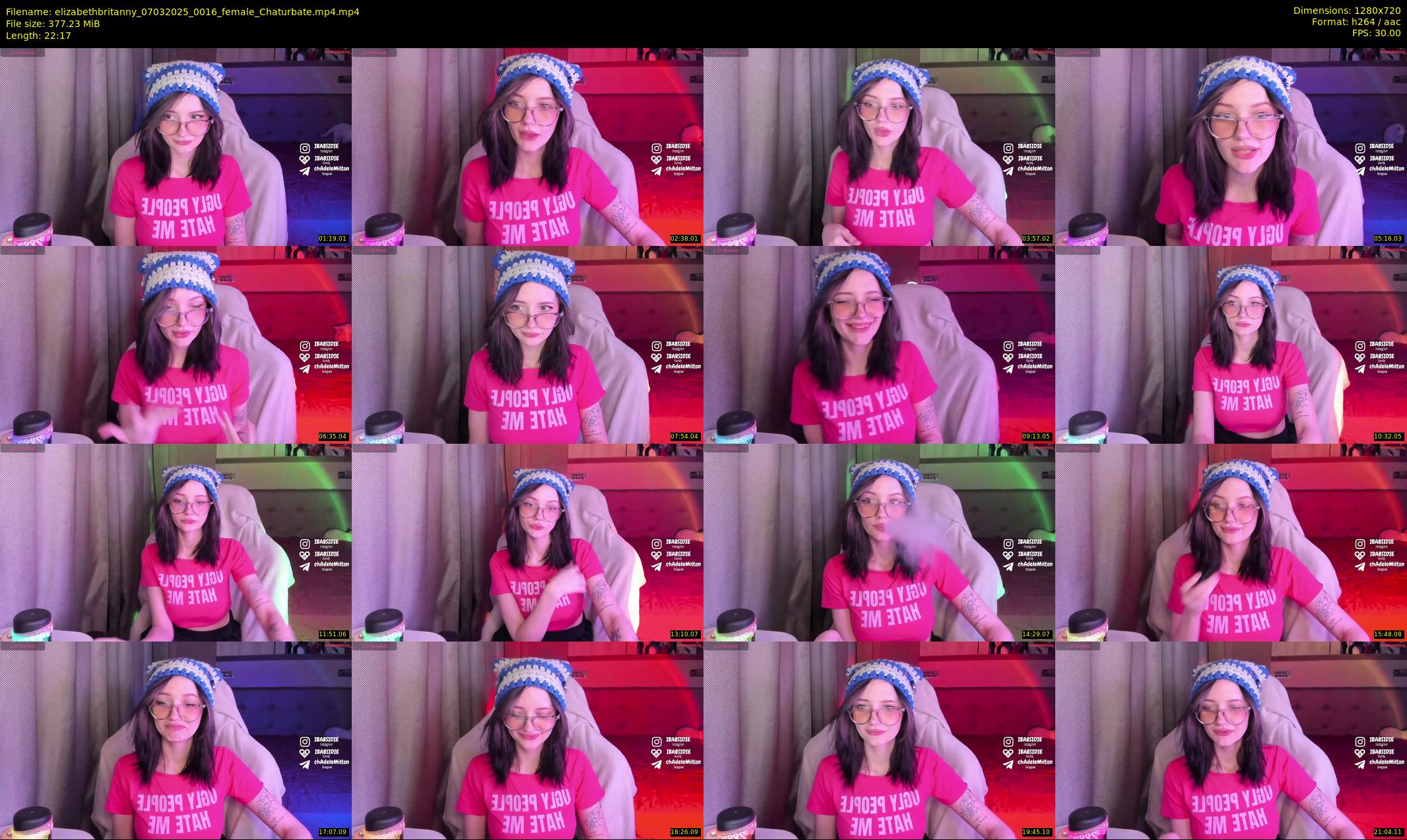 elizabethbritanny — 23 minute Chaturbate female cam show recording, 720p, Mar 7, 2025