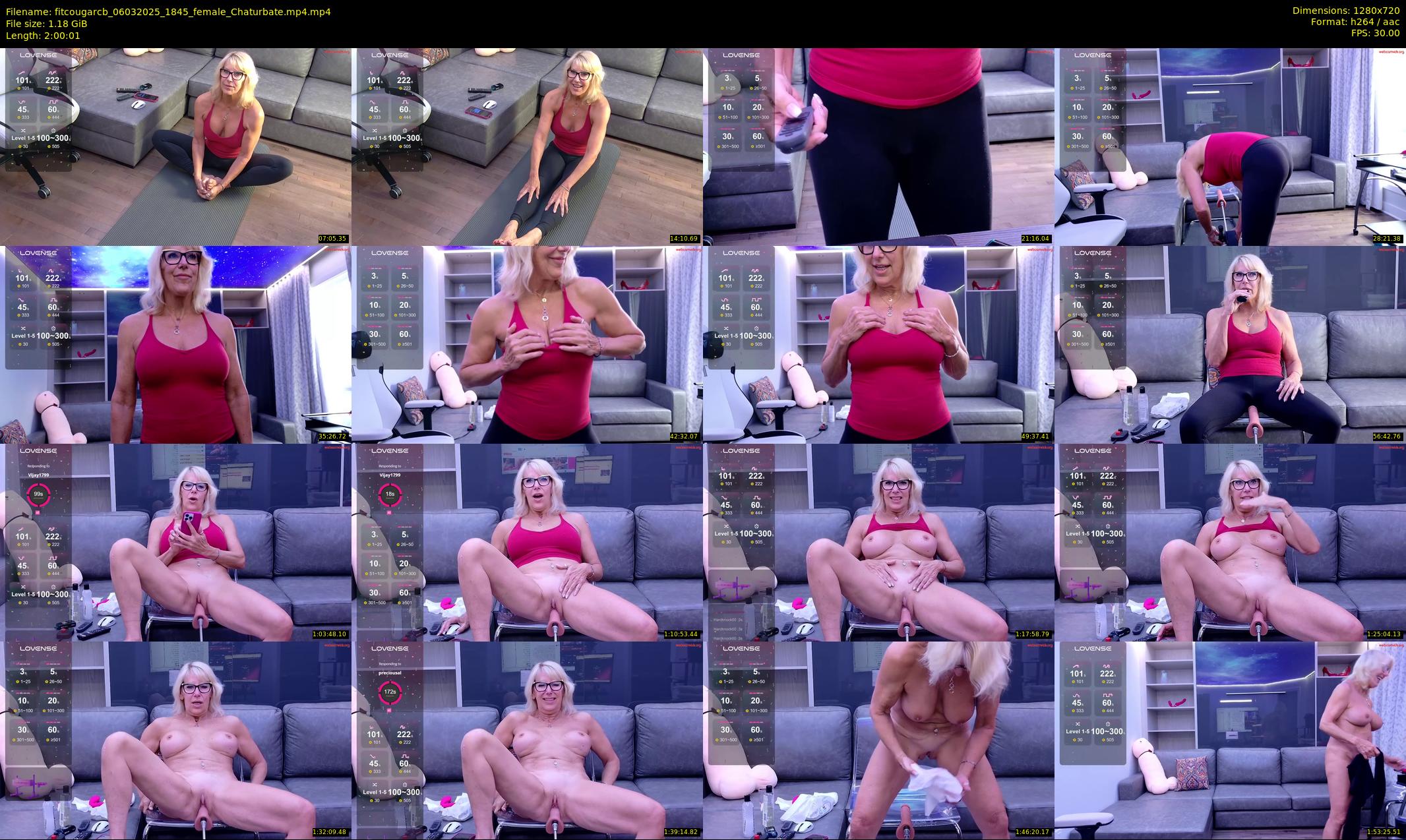 fitcougarcb — 121 minute Chaturbate female cam show recording, 720p, Mar 6, 2025