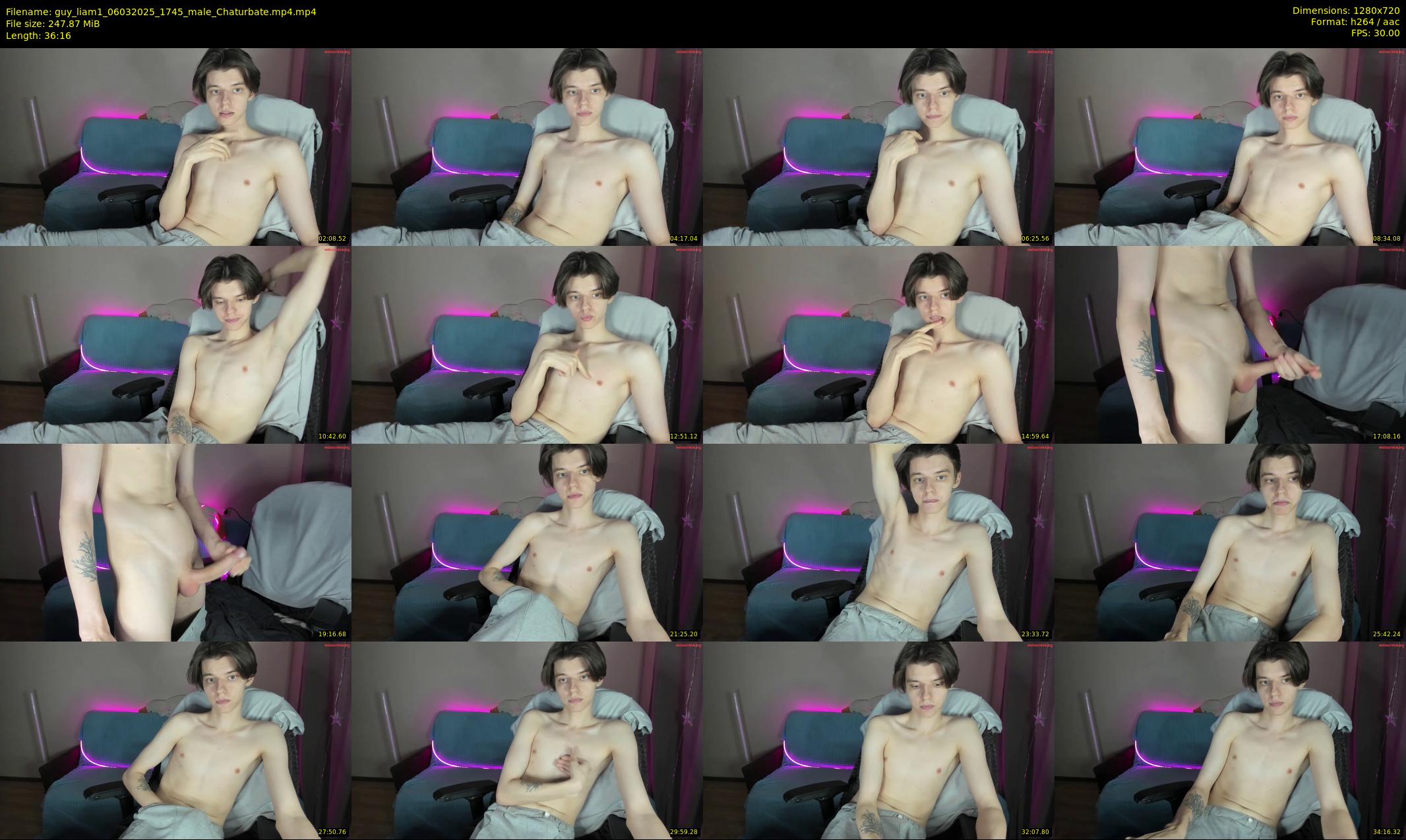 guy_liam1 — 37 minute Chaturbate male cam show recording, 720p, Mar 6, 2025