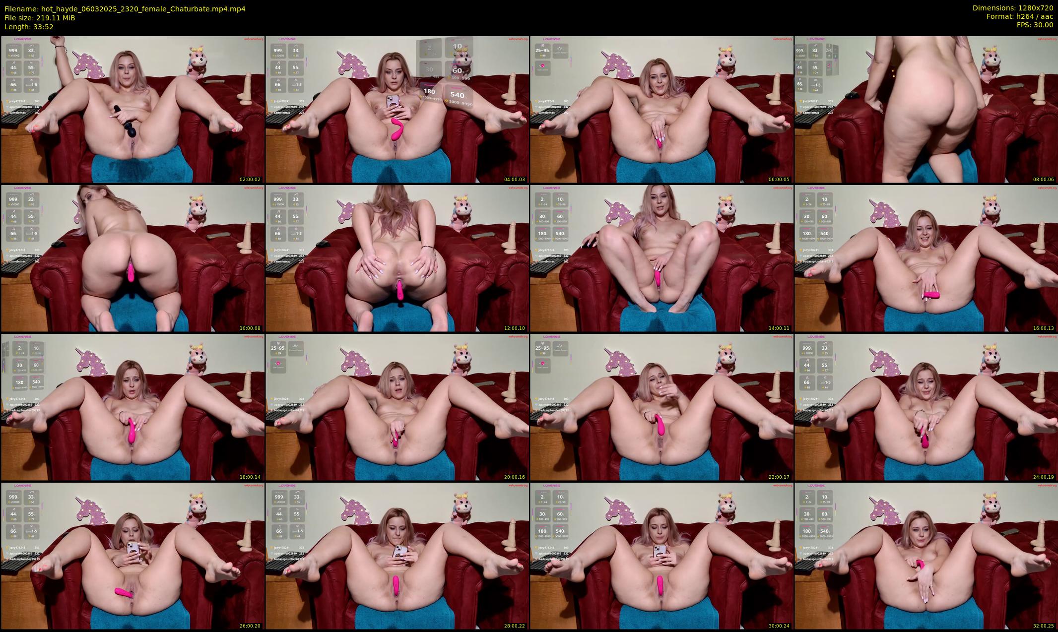 hot_hayde — 34 minute Chaturbate female cam show recording, 720p, Mar 6, 2025