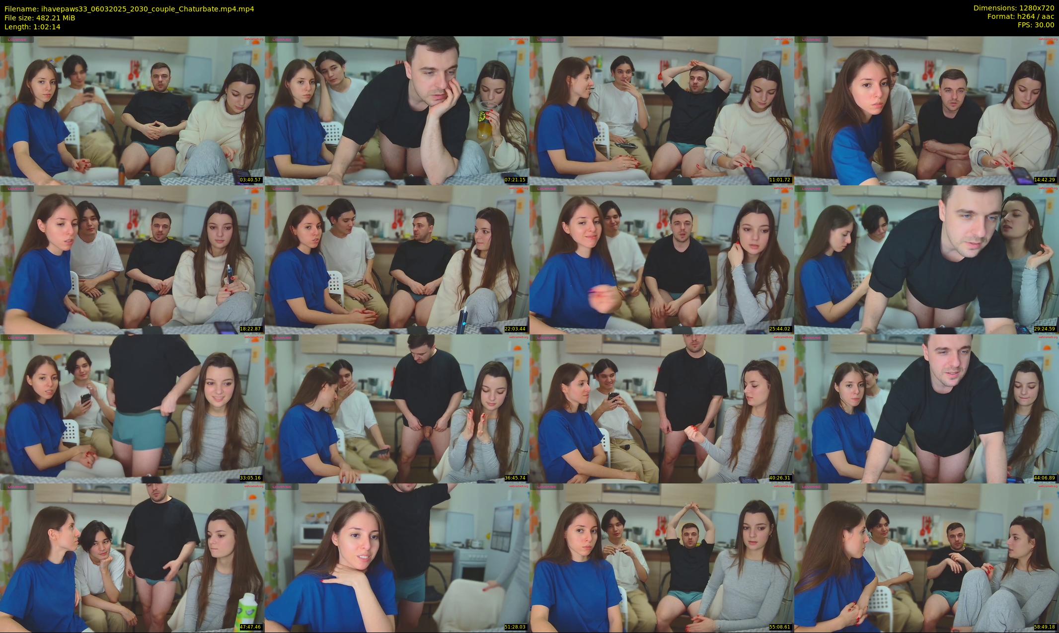 ihavepaws33 — 63 minute Chaturbate couple cam show recording, 720p, Mar 6, 2025