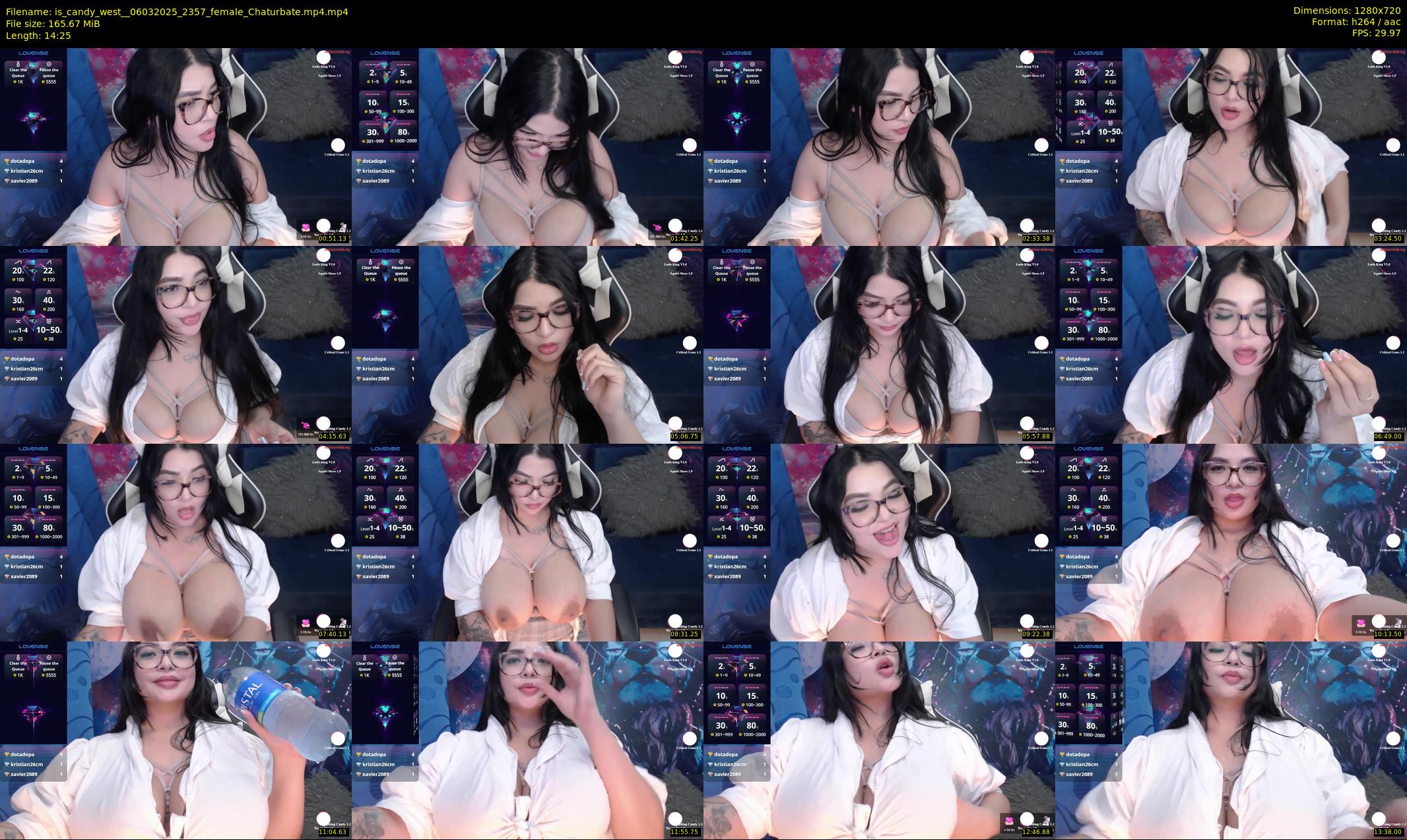 is_candy_west_ — 15 minute Chaturbate female cam show recording, 720p, Mar 6, 2025