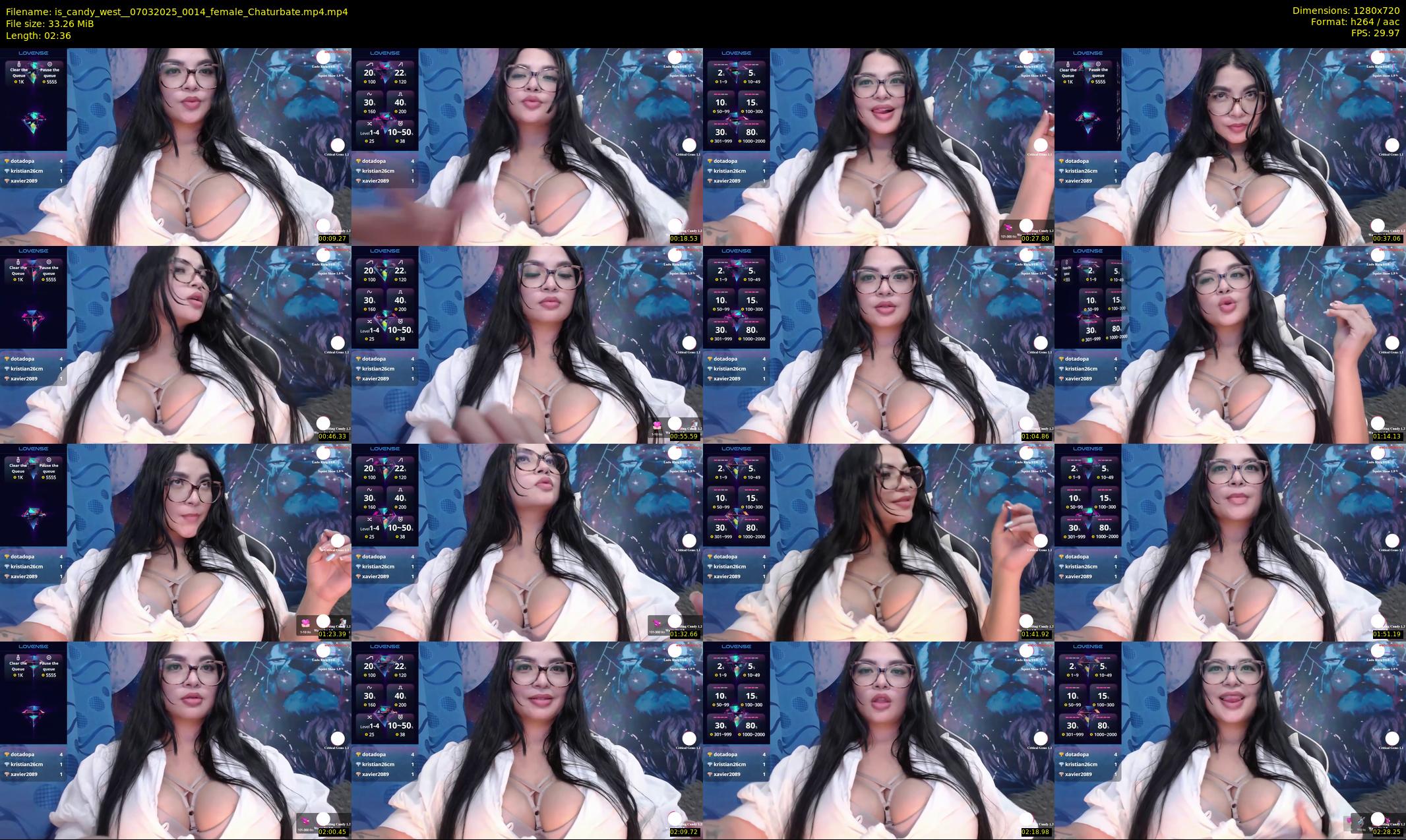 is_candy_west_ — 3 minute Chaturbate female cam show recording, 720p, Mar 7, 2025