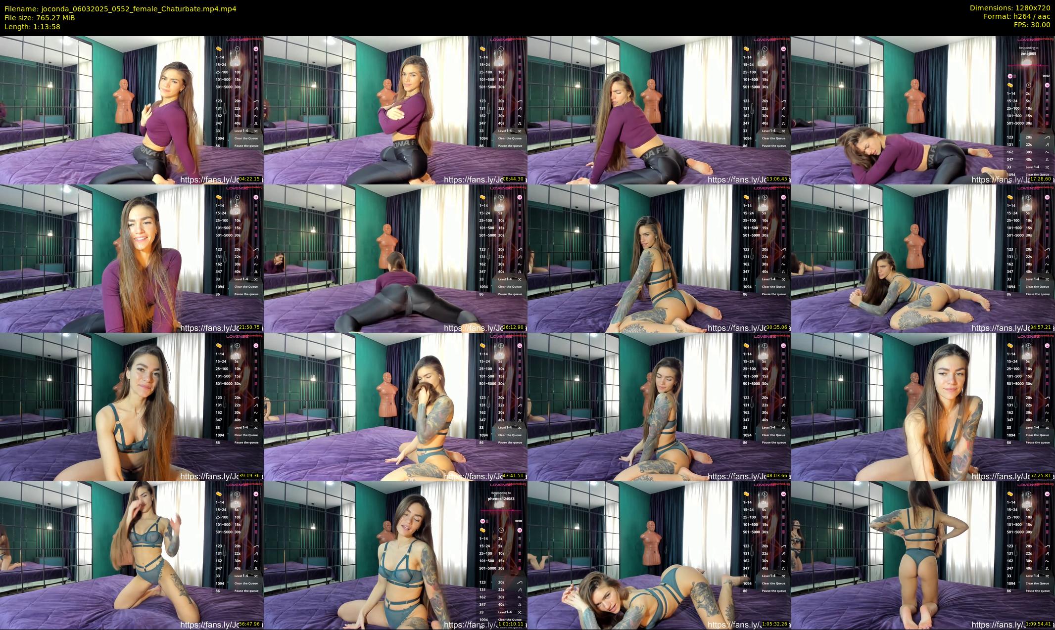 joconda — 74 minute Chaturbate female cam show recording, 720p, Mar 6, 2025
