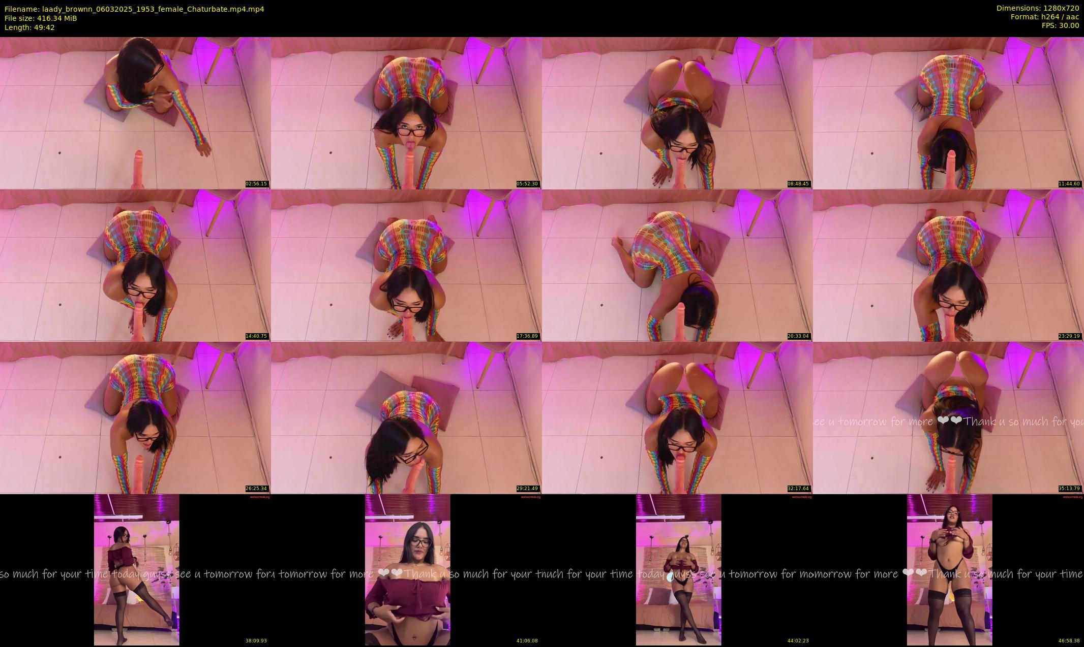 laady_brownn — 50 minute Chaturbate female cam show recording, 720p, Mar 6, 2025