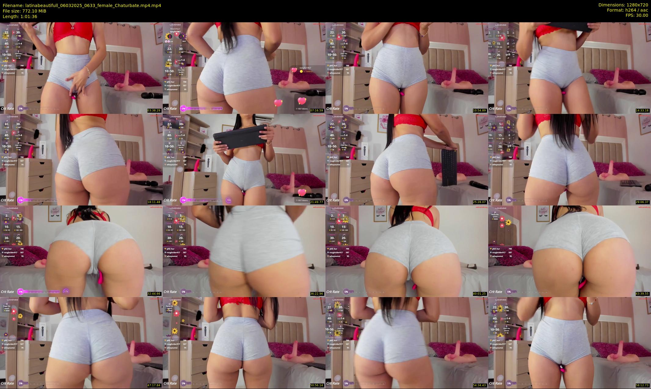latinabeautifull — 62 minute Chaturbate female cam show recording, 720p, Mar 6, 2025