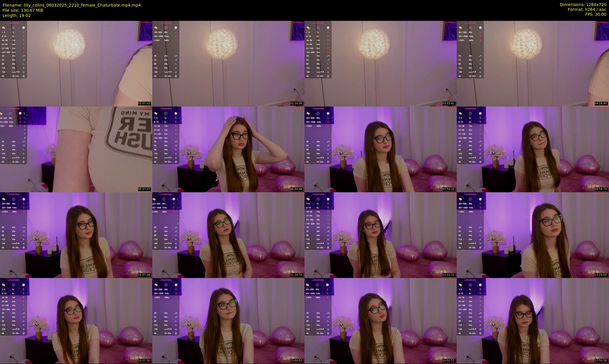 lilly_colins — 20 minute Chaturbate female cam show recording, 720p, Mar 6, 2025