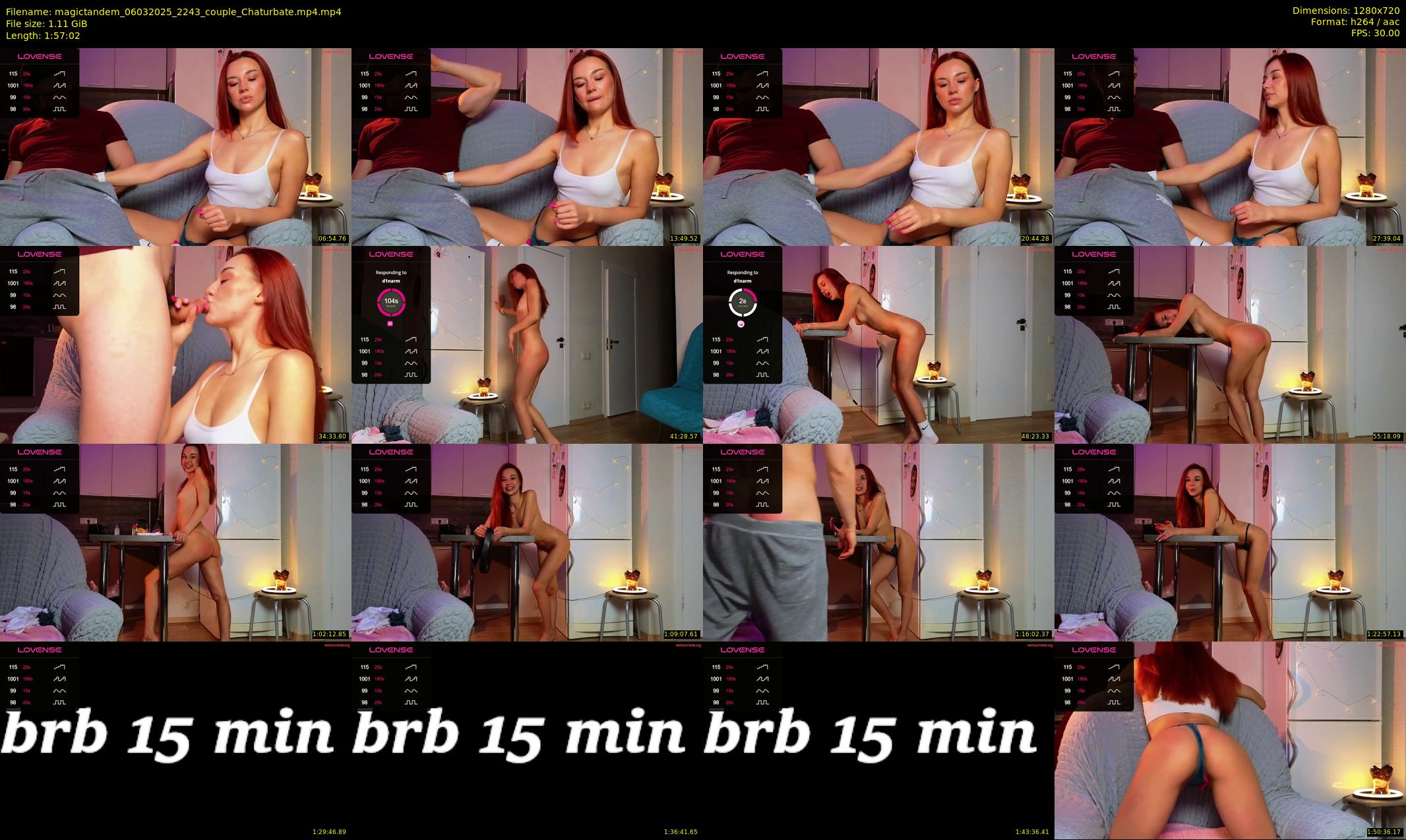 magictandem — 118 minute Chaturbate couple cam show recording, 720p, Mar 6, 2025