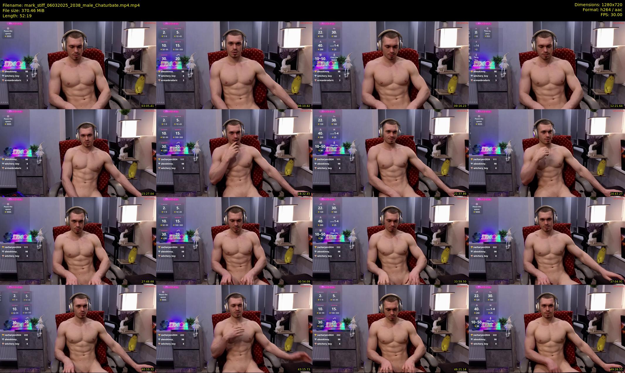 mark_stiff — 53 minute Chaturbate male cam show recording, 720p, Mar 6, 2025