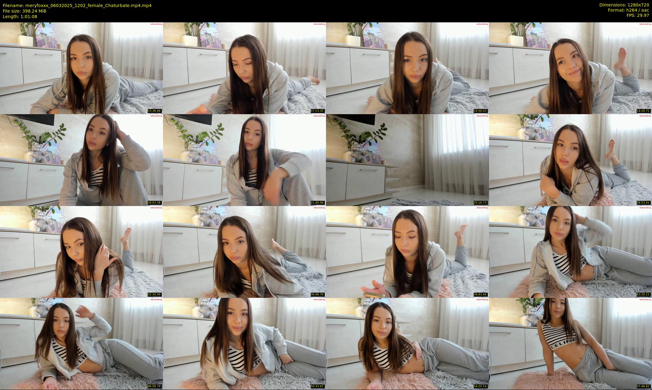 meryfoxxx — 62 minute Chaturbate female cam show recording, 720p, Mar 6, 2025
