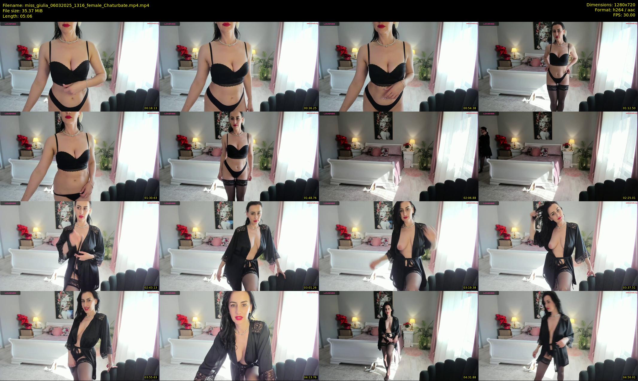 miss_giulia — 6 minute Chaturbate female cam show recording, 720p, Mar 6, 2025