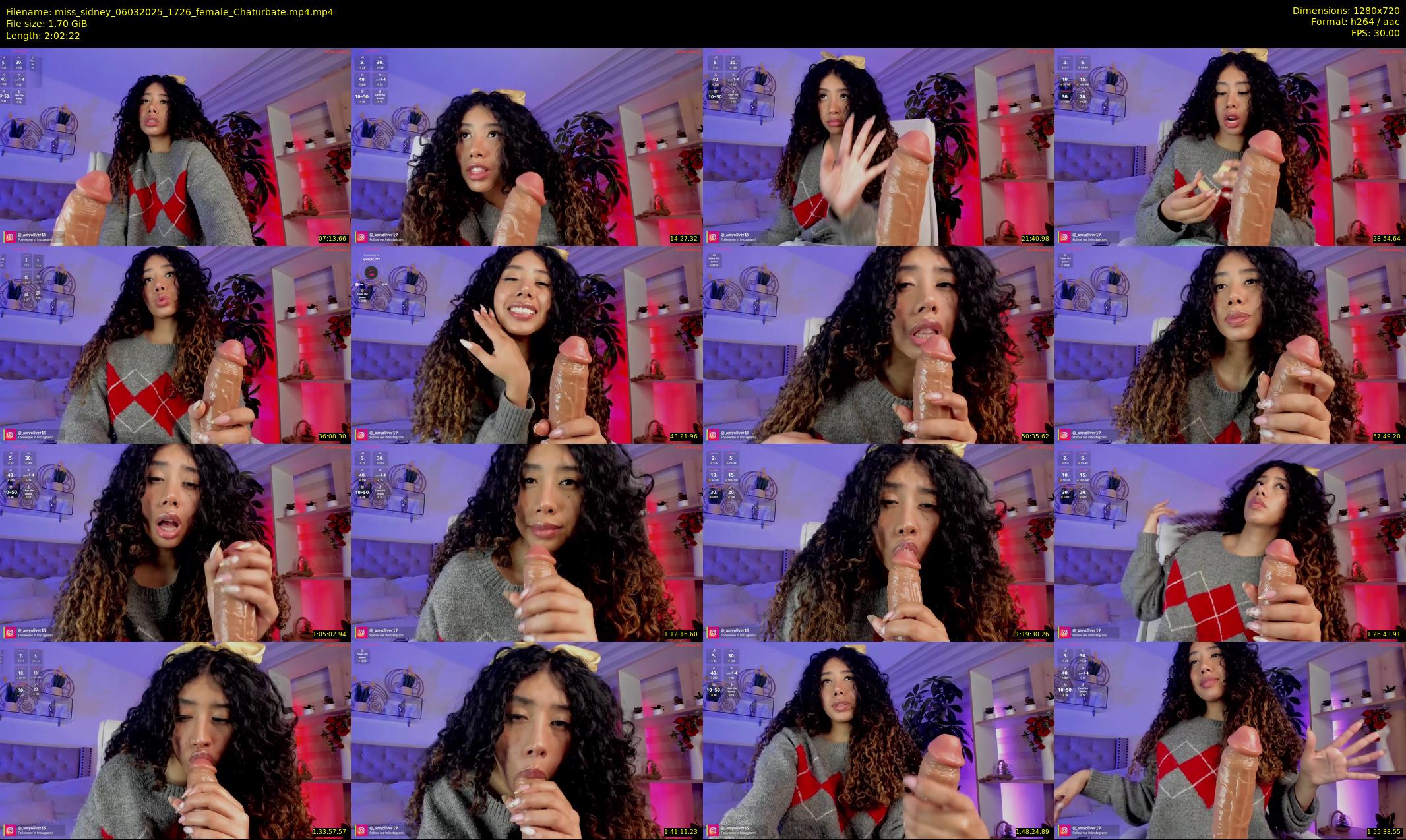 miss_sidney — 123 minute Chaturbate female cam show recording, 720p, Mar 6, 2025