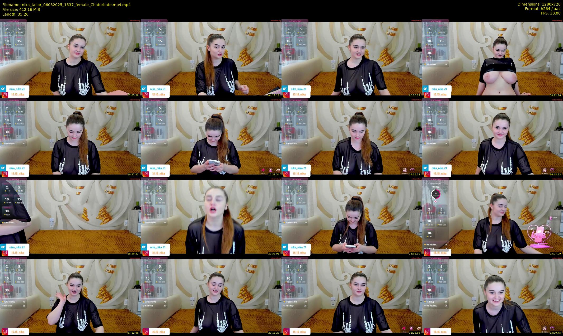 nika_tailor — 36 minute Chaturbate female cam show recording, 720p, Mar 6, 2025