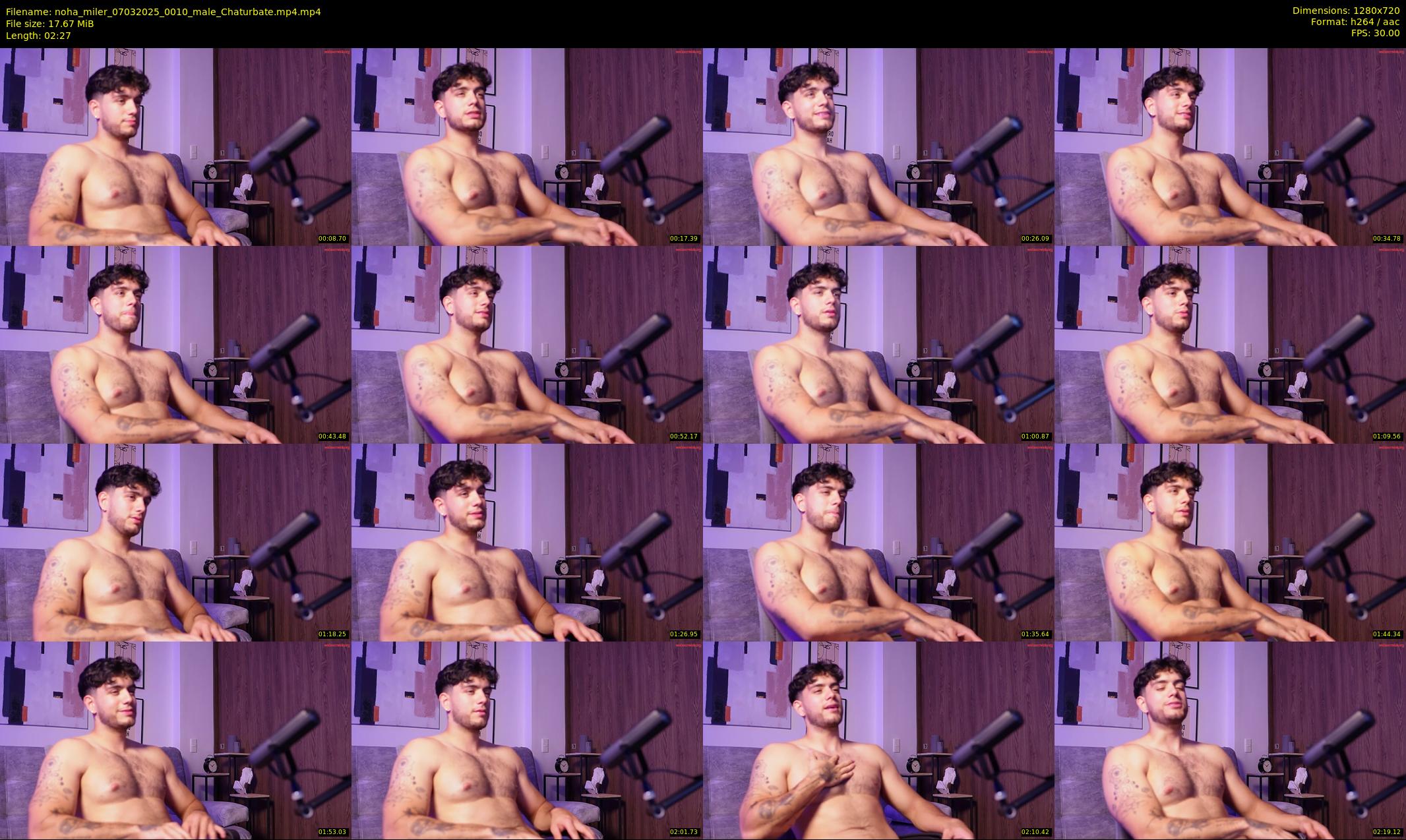 noha_miler — 3 minute Chaturbate male cam show recording, 720p, Mar 7, 2025
