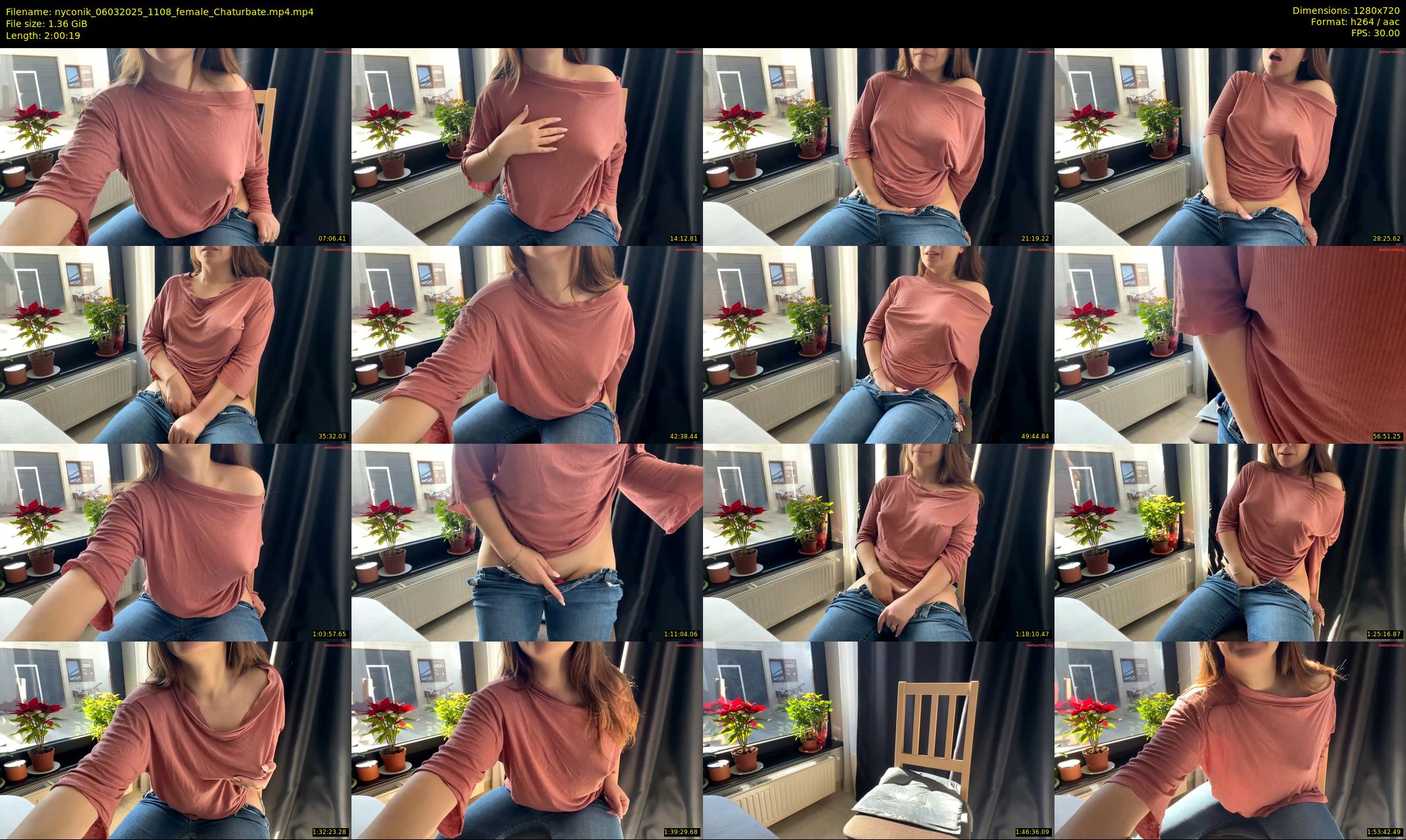 nyconik — 121 minute Chaturbate female cam show recording, 720p, Mar 6, 2025