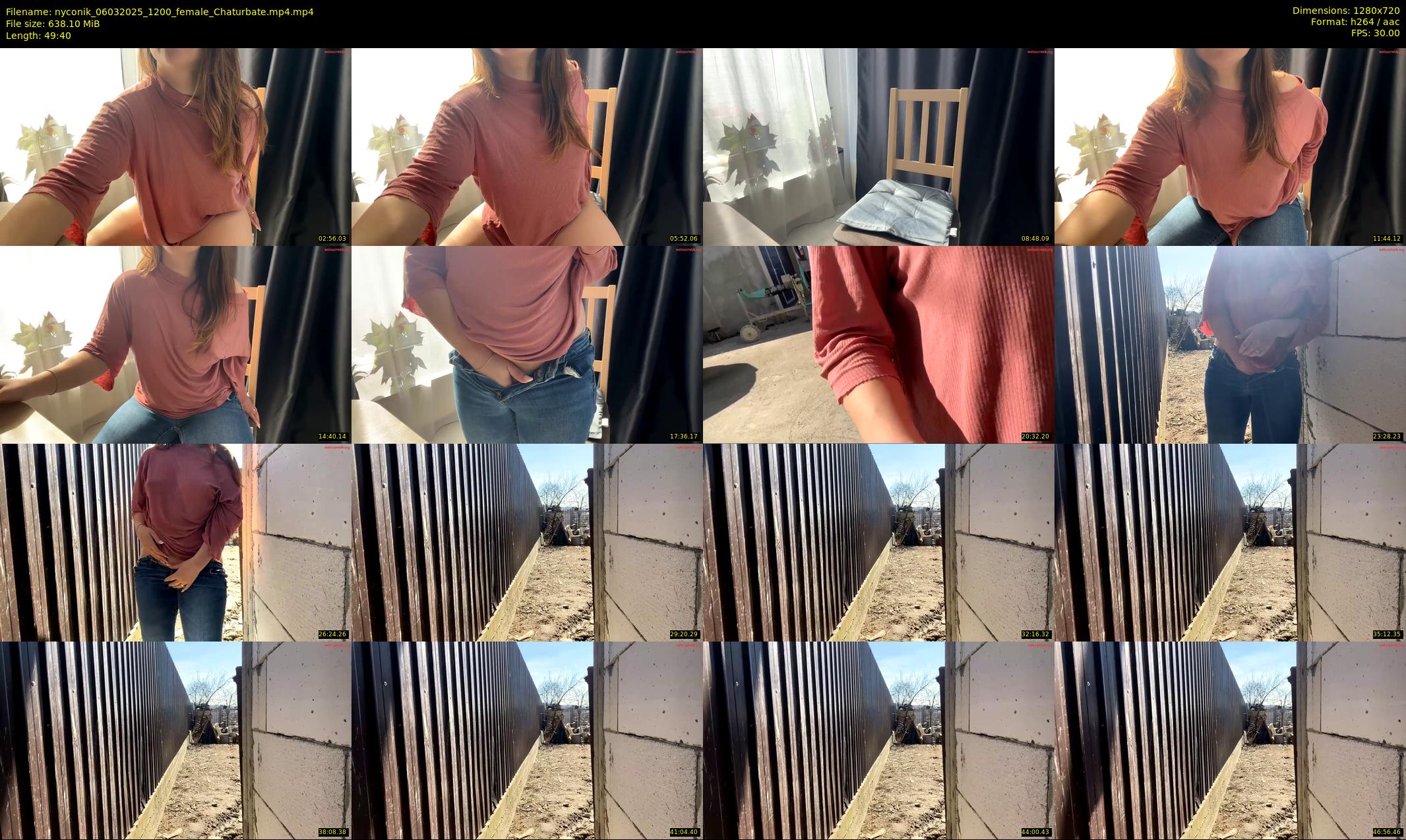 nyconik — 50 minute Chaturbate female cam show recording, 720p, Mar 6, 2025