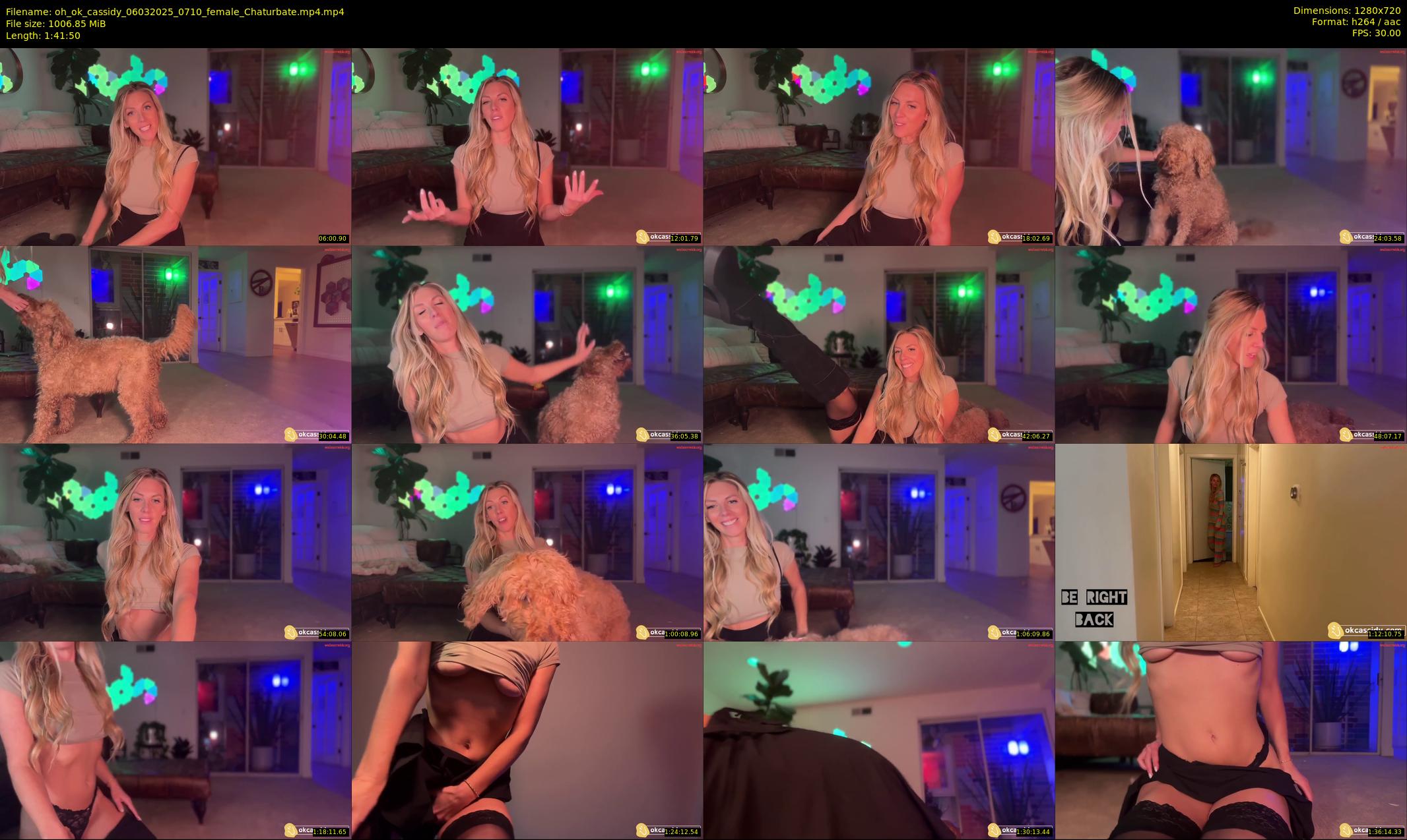 oh_ok_cassidy — 102 minute Chaturbate female cam show recording, 720p, Mar 6, 2025
