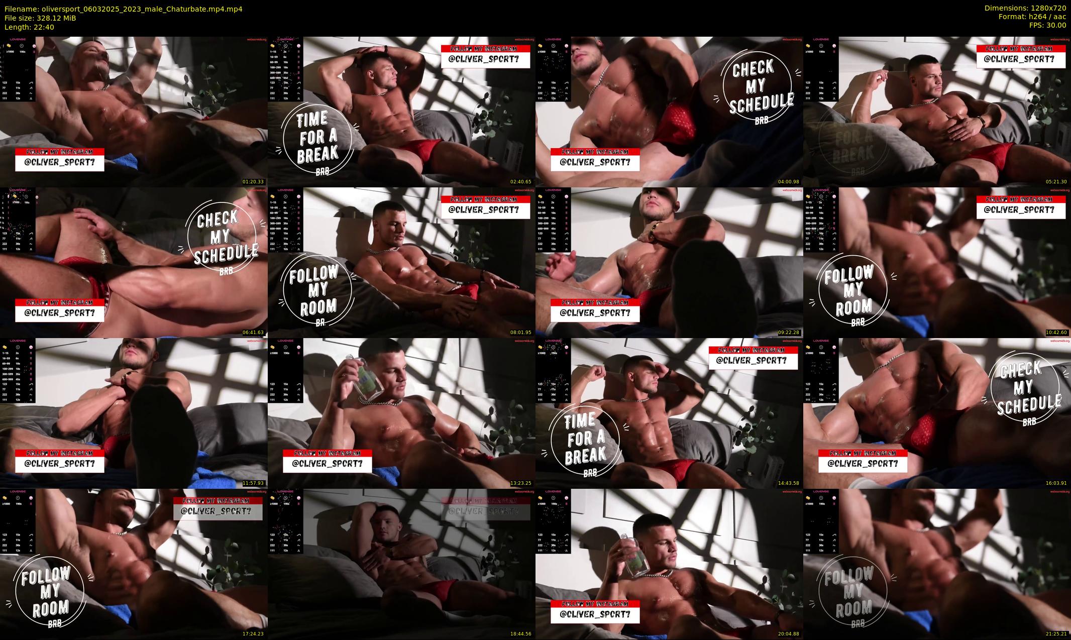 oliversport — 23 minute Chaturbate male cam show recording, 720p, Mar 6, 2025