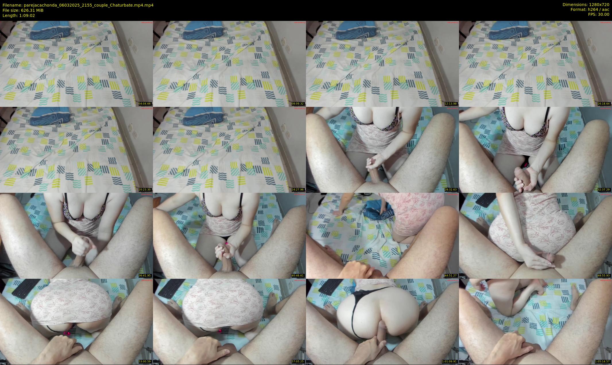 parejacachonda — 70 minute Chaturbate couple cam show recording, 720p, Mar 6, 2025