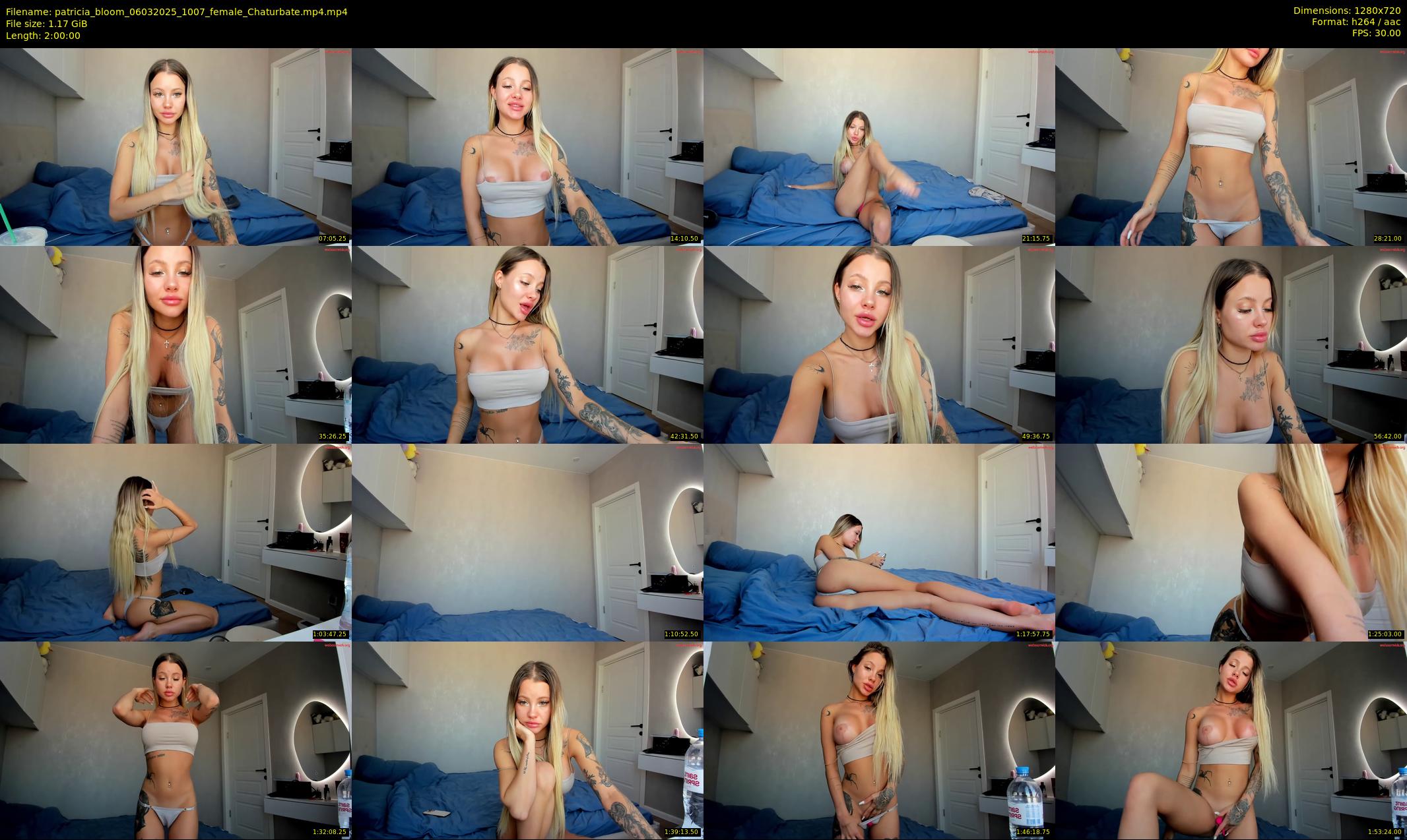 patricia_bloom — 120 minute Chaturbate female cam show recording, 720p, Mar 6, 2025