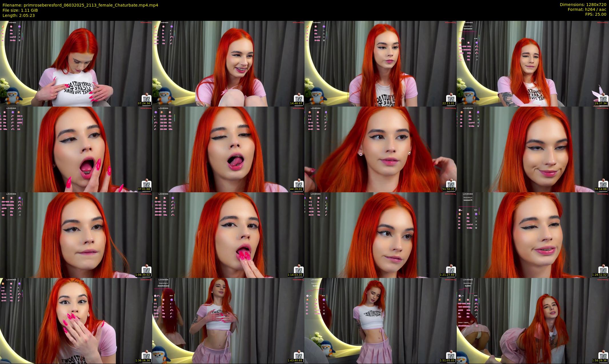 primroseberesford — 126 minute Chaturbate female cam show recording, 720p, Mar 6, 2025
