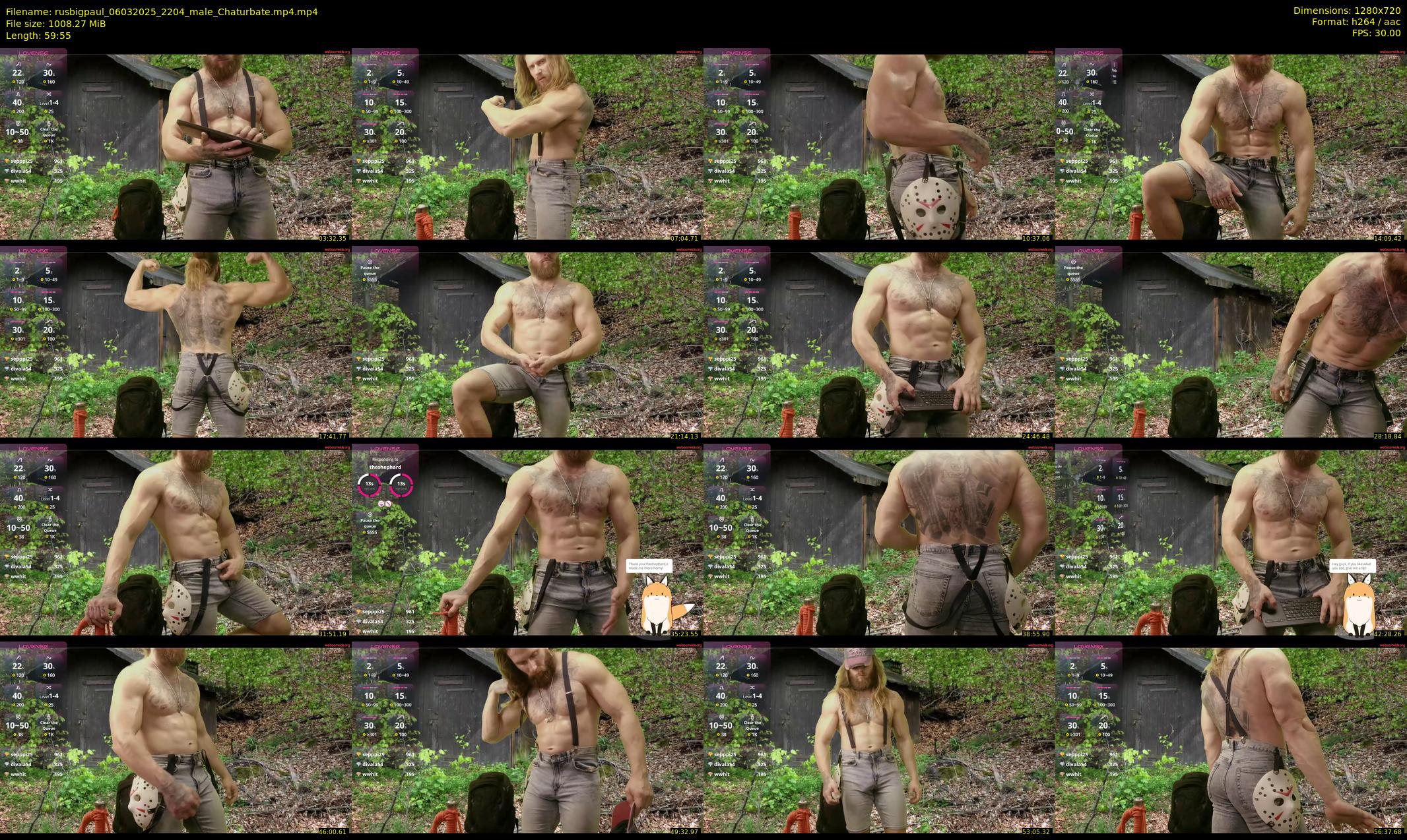 rusbigpaul — 60 minute Chaturbate male cam show recording, 720p, Mar 6, 2025