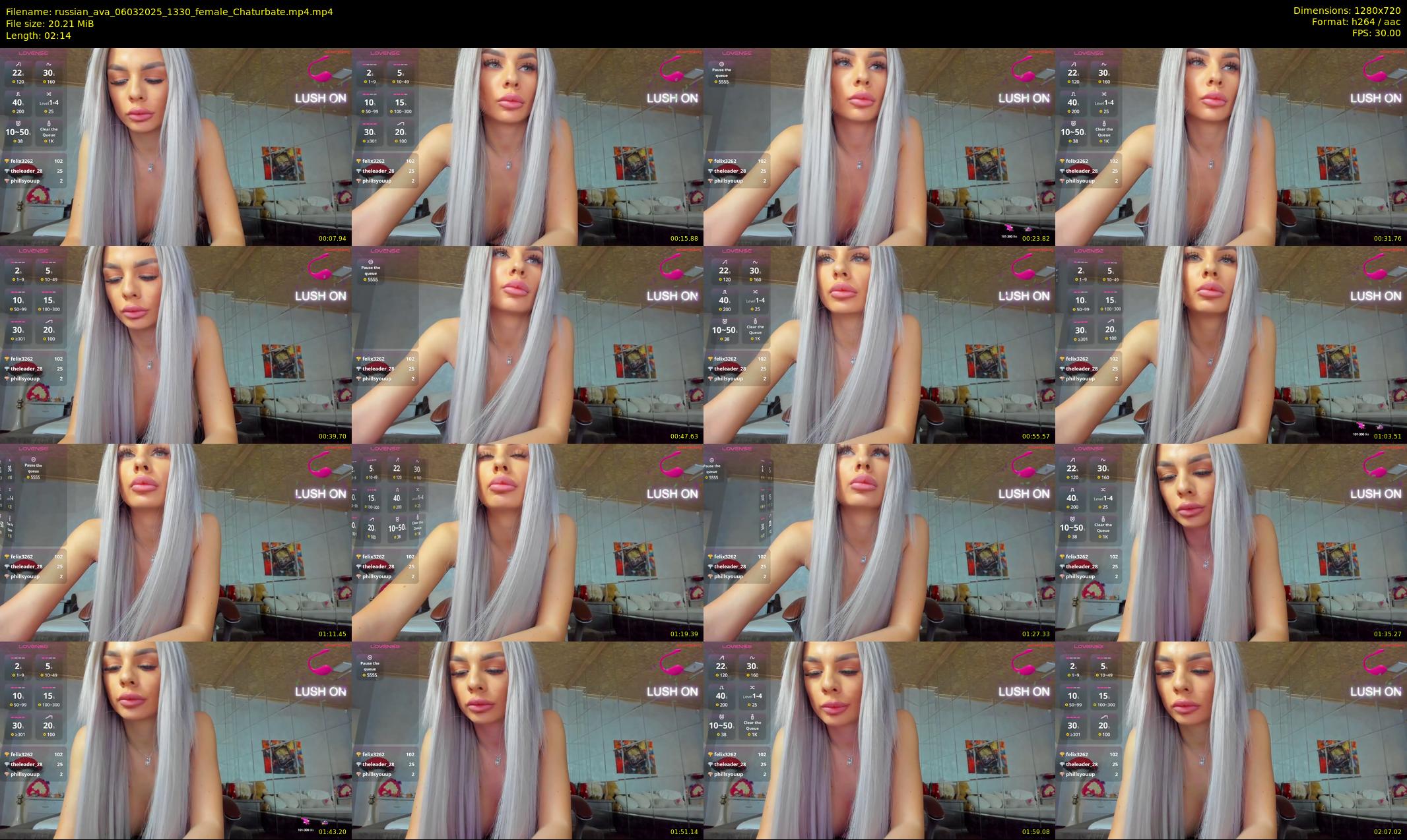 russian_ava — 3 minute Chaturbate female cam show recording, 720p, Mar 6, 2025