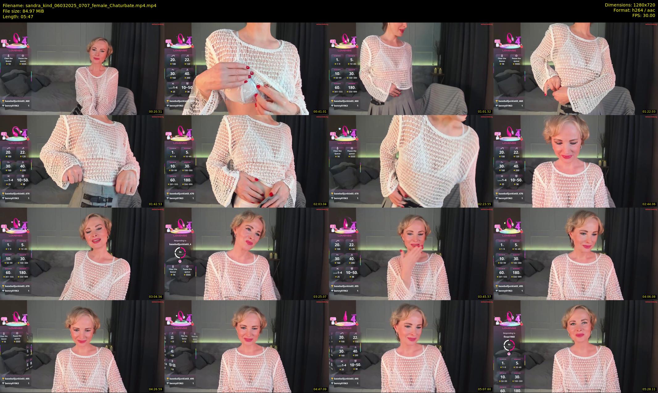 sandra_kind — 6 minute Chaturbate female cam show recording, 720p, Mar 6, 2025