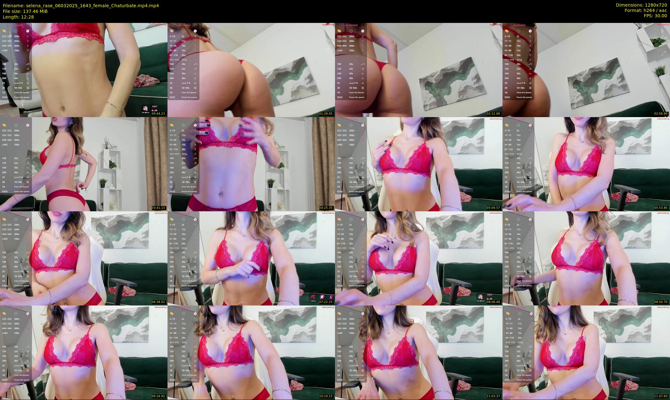 selena_rase — 13 minute Chaturbate female cam show recording, 720p, Mar 6, 2025