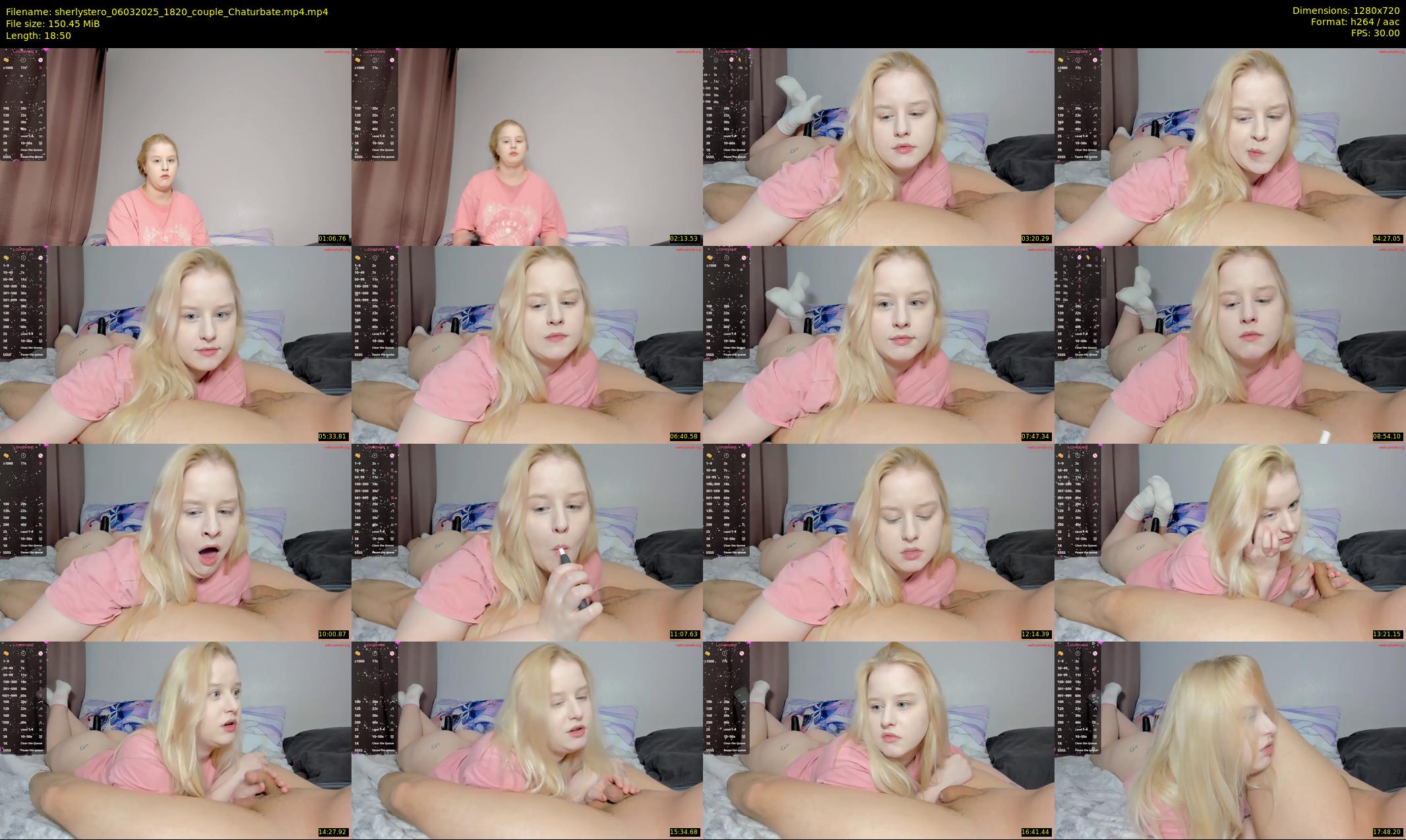 sherlystero — 19 minute Chaturbate couple cam show recording, 720p, Mar 6, 2025