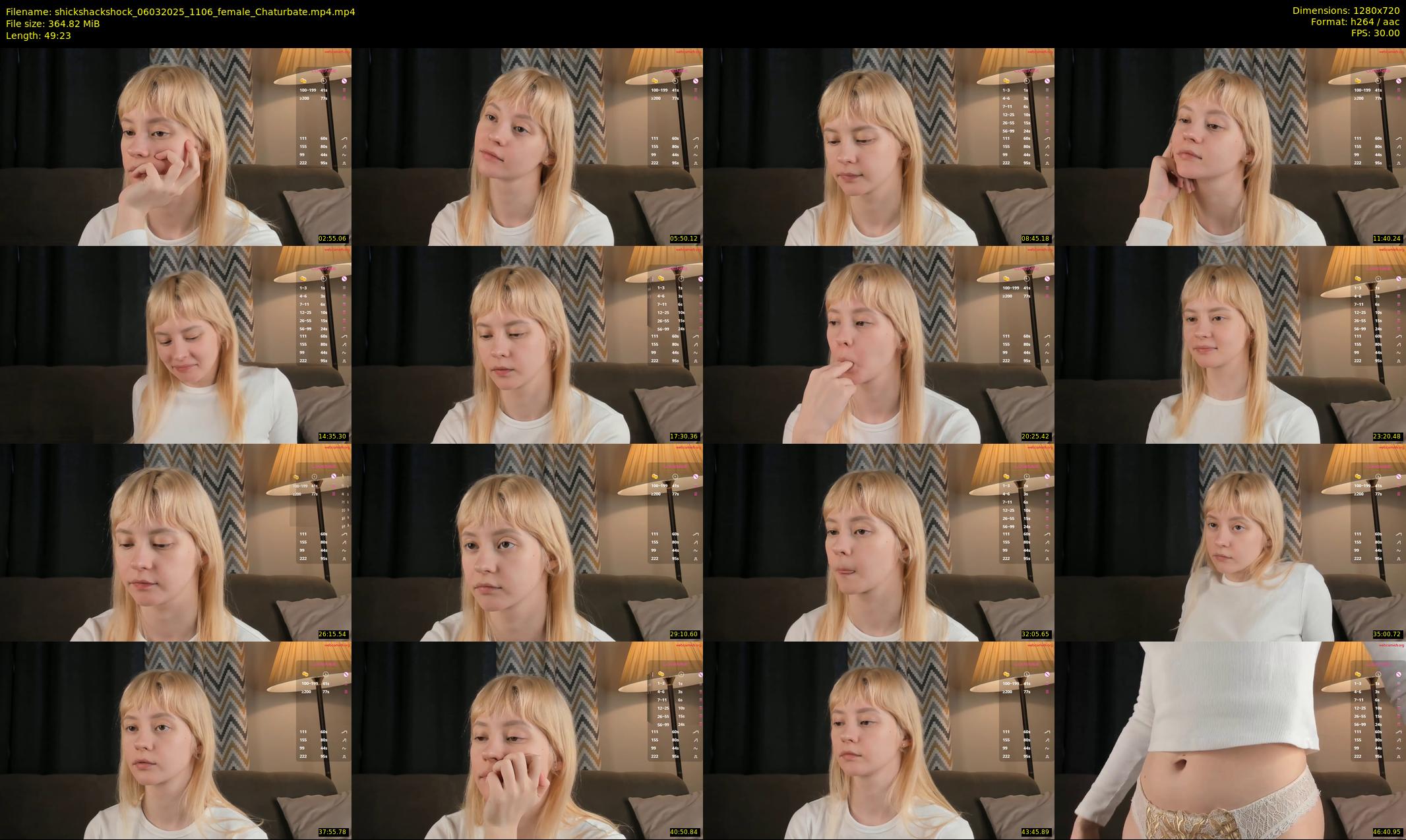 shickshackshock — 50 minute Chaturbate female cam show recording, 720p, Mar 6, 2025