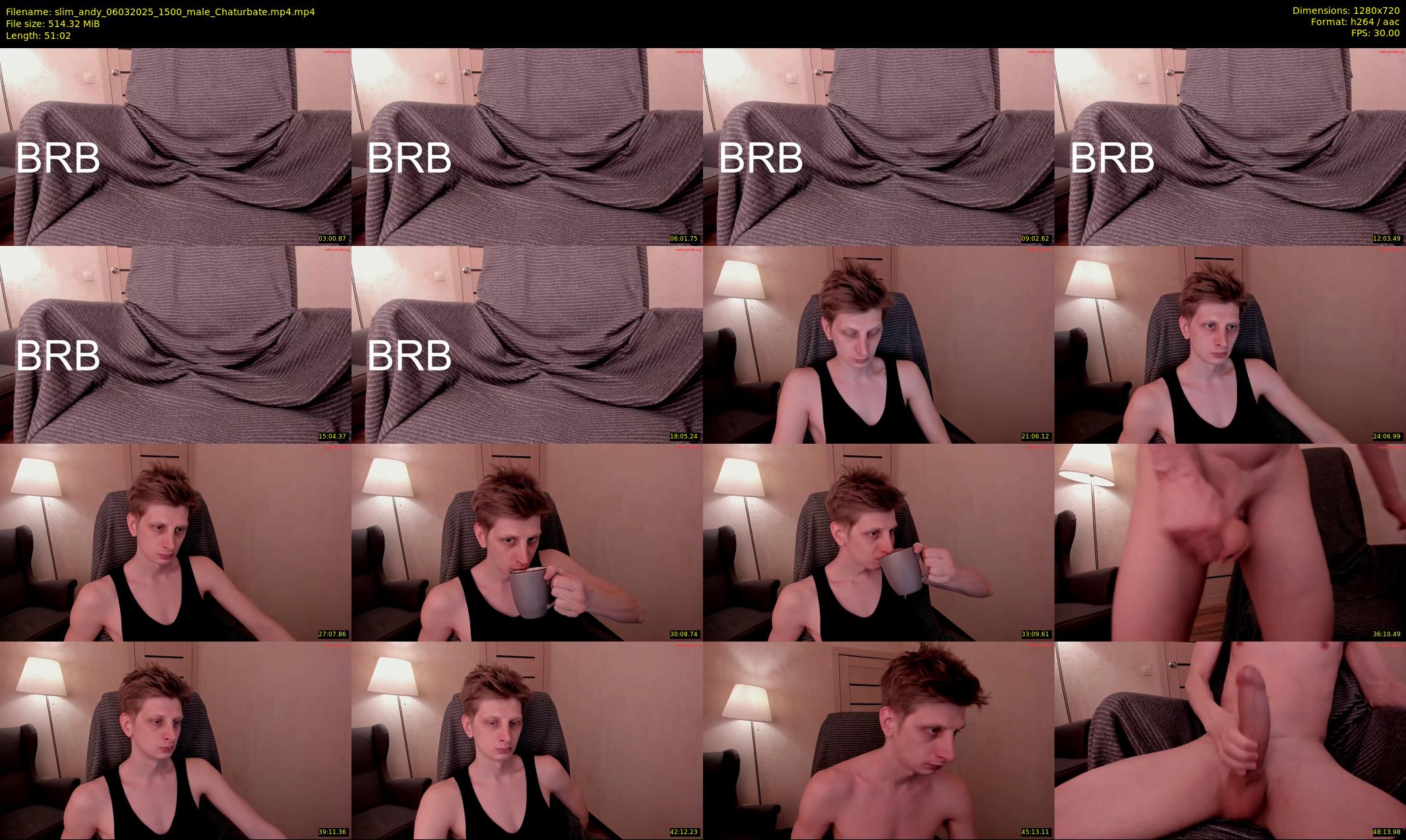 slim_andy — 52 minute Chaturbate male cam show recording, 720p, Mar 6, 2025