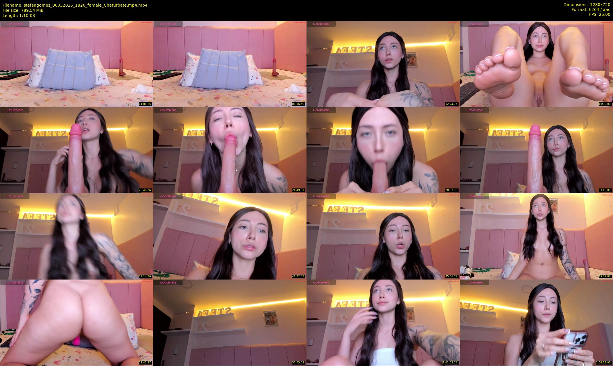 stefaagomez — 71 minute Chaturbate female cam show recording, 720p, Mar 6, 2025