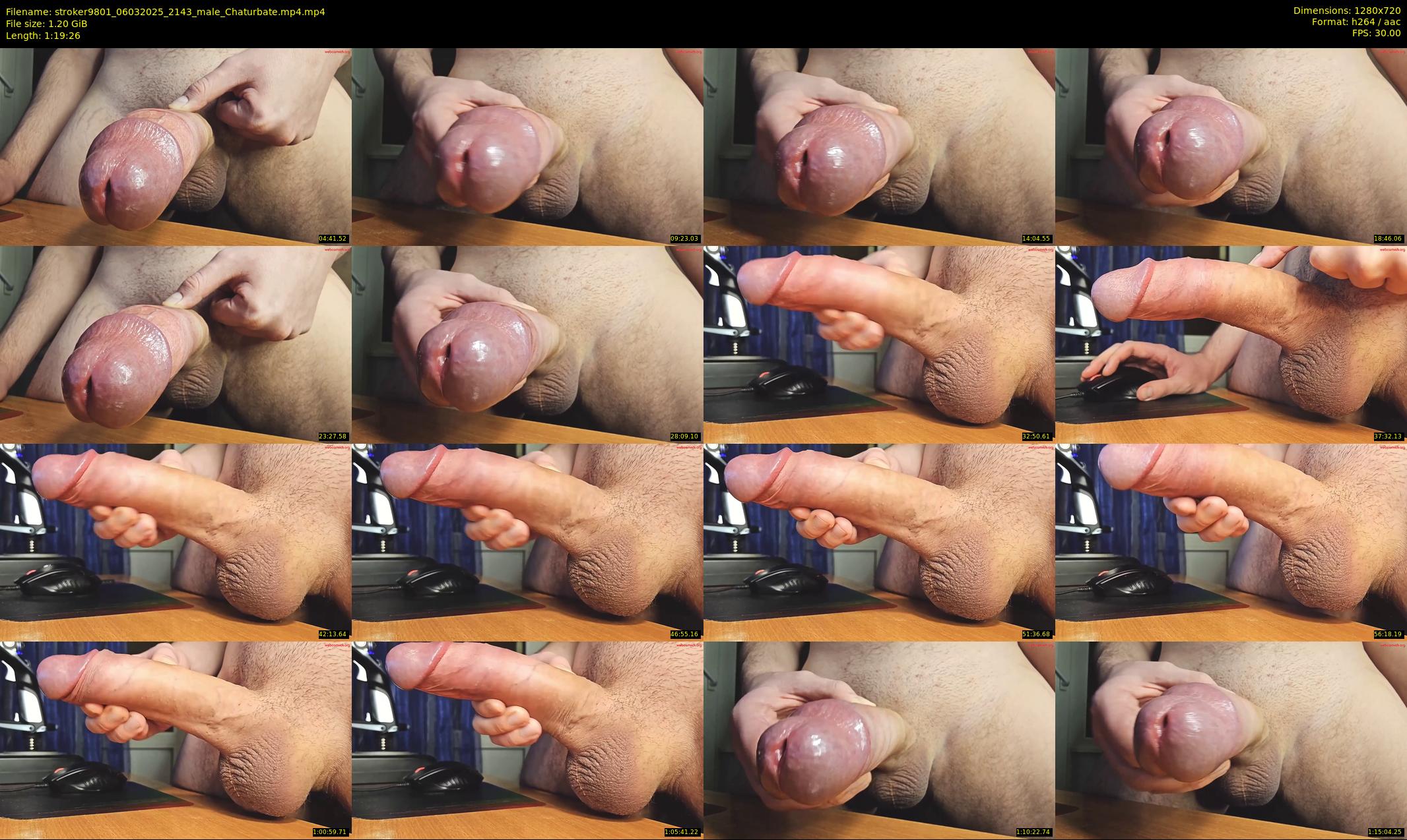 stroker9801 — 80 minute Chaturbate male cam show recording, 720p, Mar 6, 2025