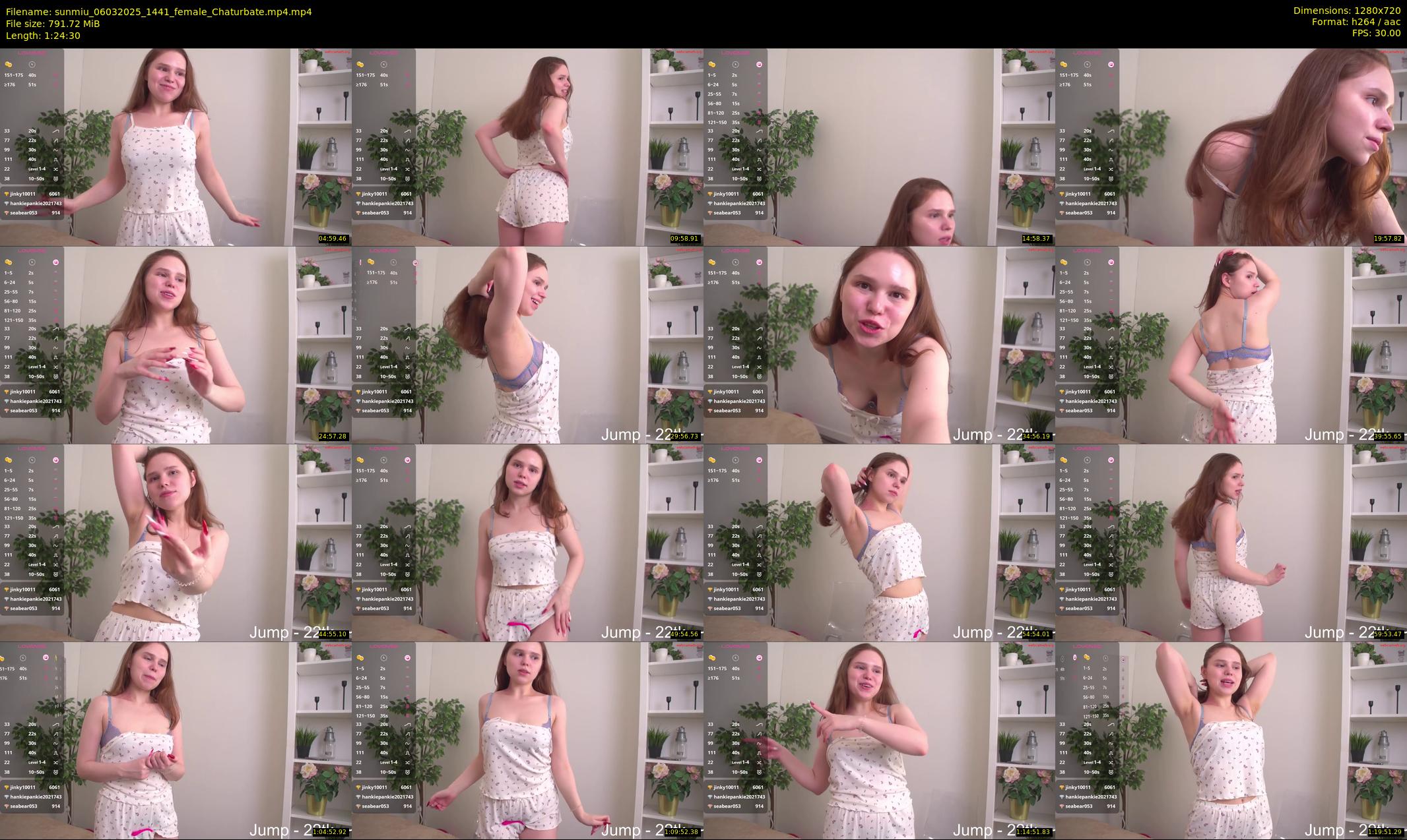 sunmiu — 85 minute Chaturbate female cam show recording, 720p, Mar 6, 2025
