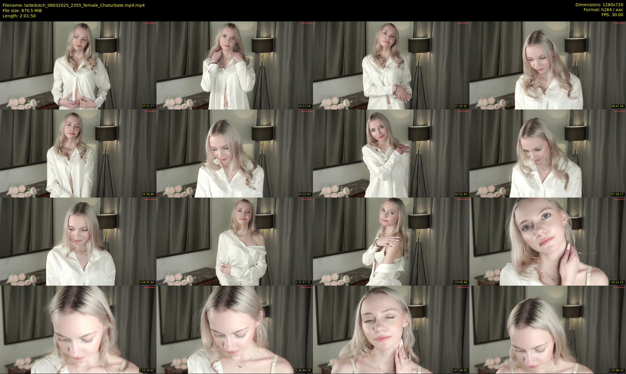 taitedutch — 122 minute Chaturbate female cam show recording, 720p, Mar 6, 2025