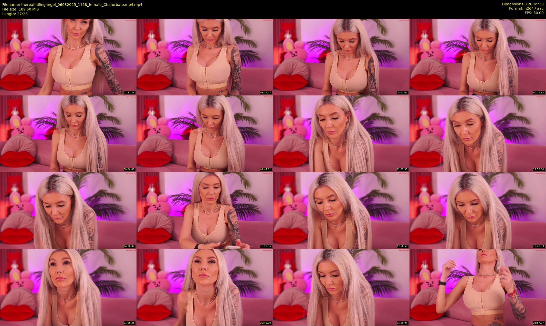therealfallingangel — 28 minute Chaturbate female cam show recording, 720p, Mar 6, 2025