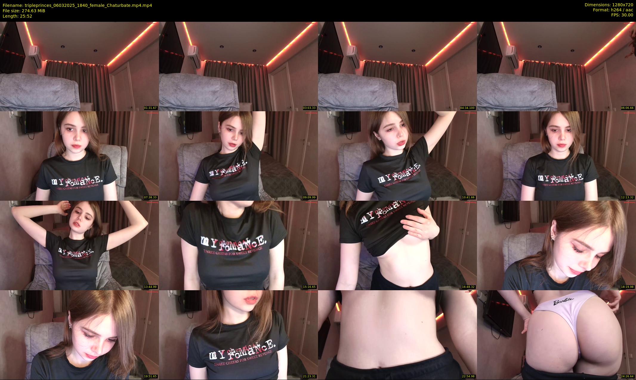 tripleprinces — 26 minute Chaturbate female cam show recording, 720p, Mar 6, 2025