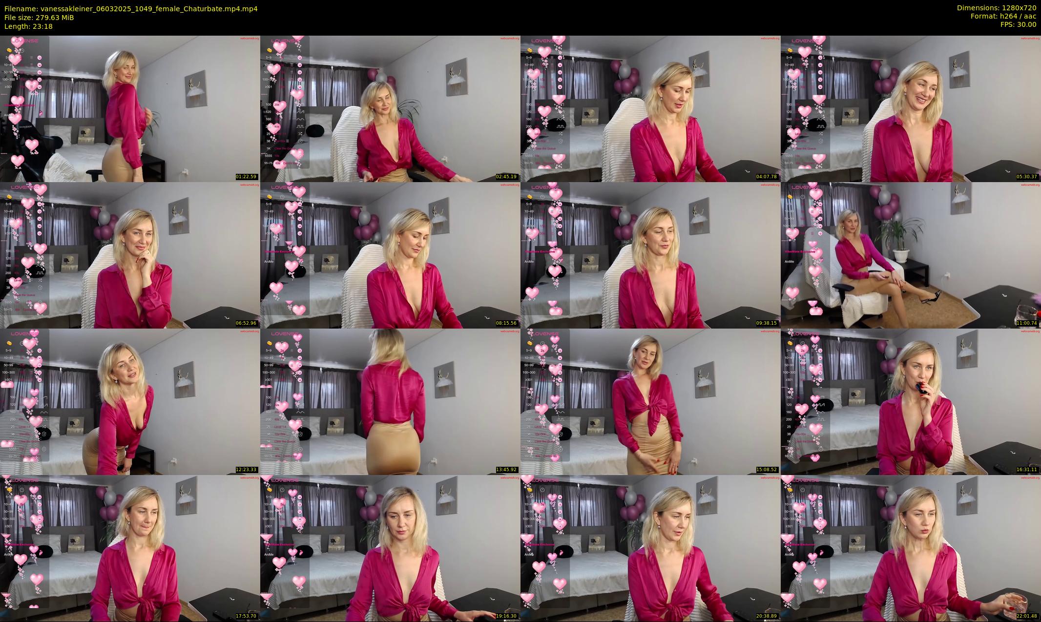 vanessakleiner — 24 minute Chaturbate female cam show recording, 720p, Mar 6, 2025