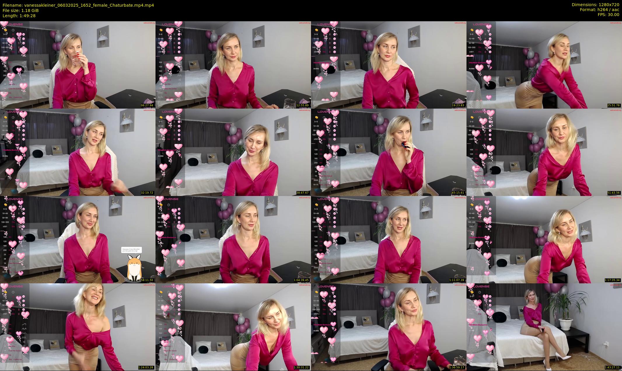 vanessakleiner — 110 minute Chaturbate female cam show recording, 720p, Mar 6, 2025