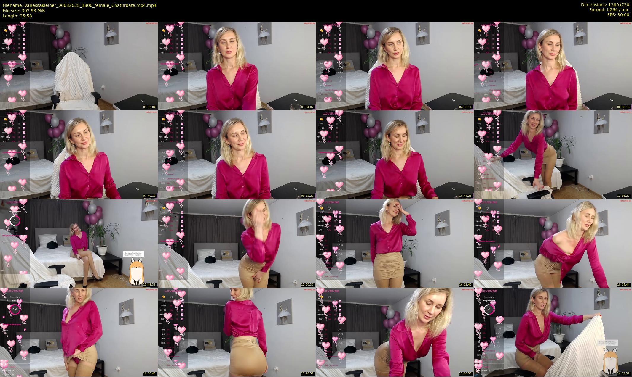 vanessakleiner — 26 minute Chaturbate female cam show recording, 720p, Mar 6, 2025