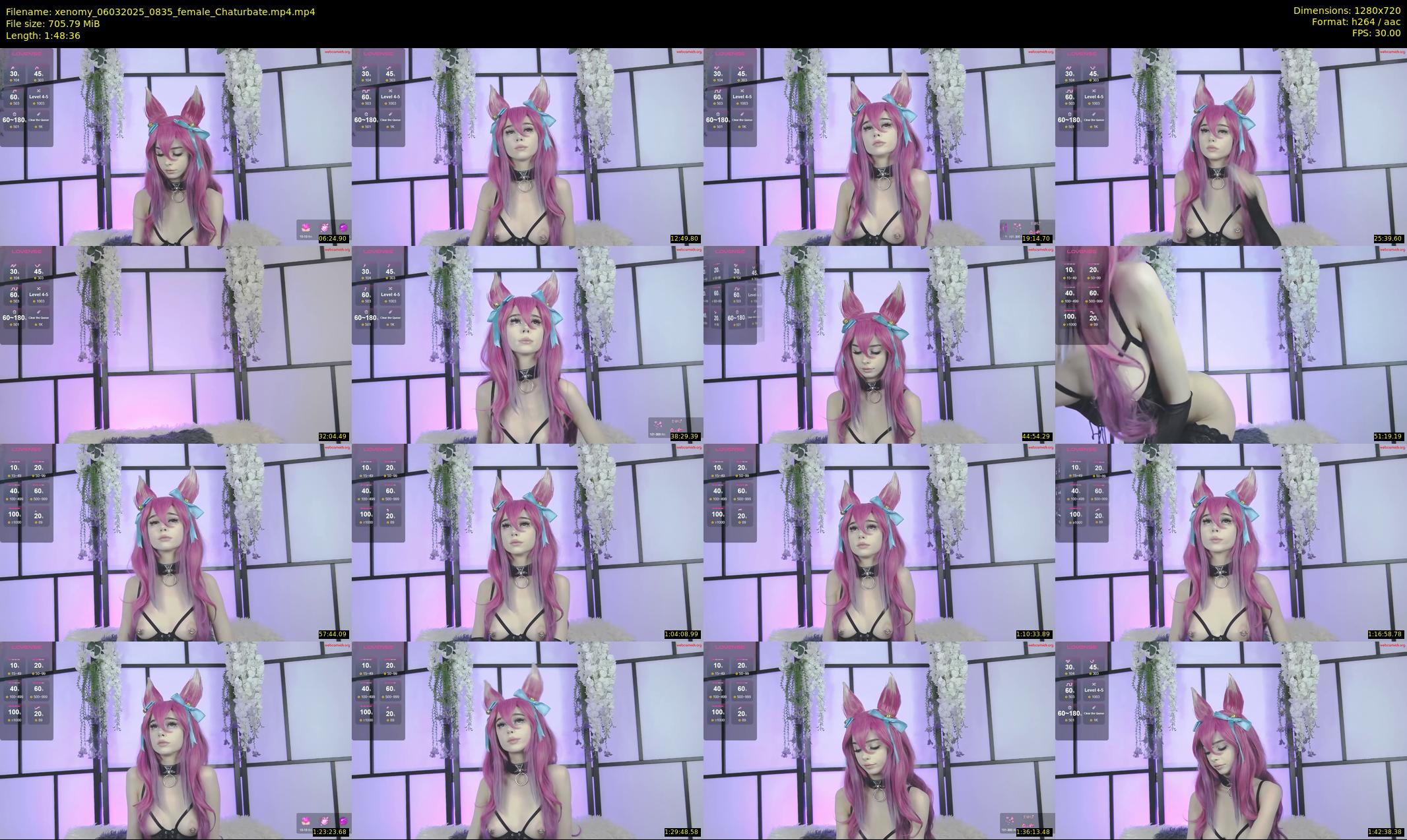 xenomy — 109 minute Chaturbate female cam show recording, 720p, Mar 6, 2025